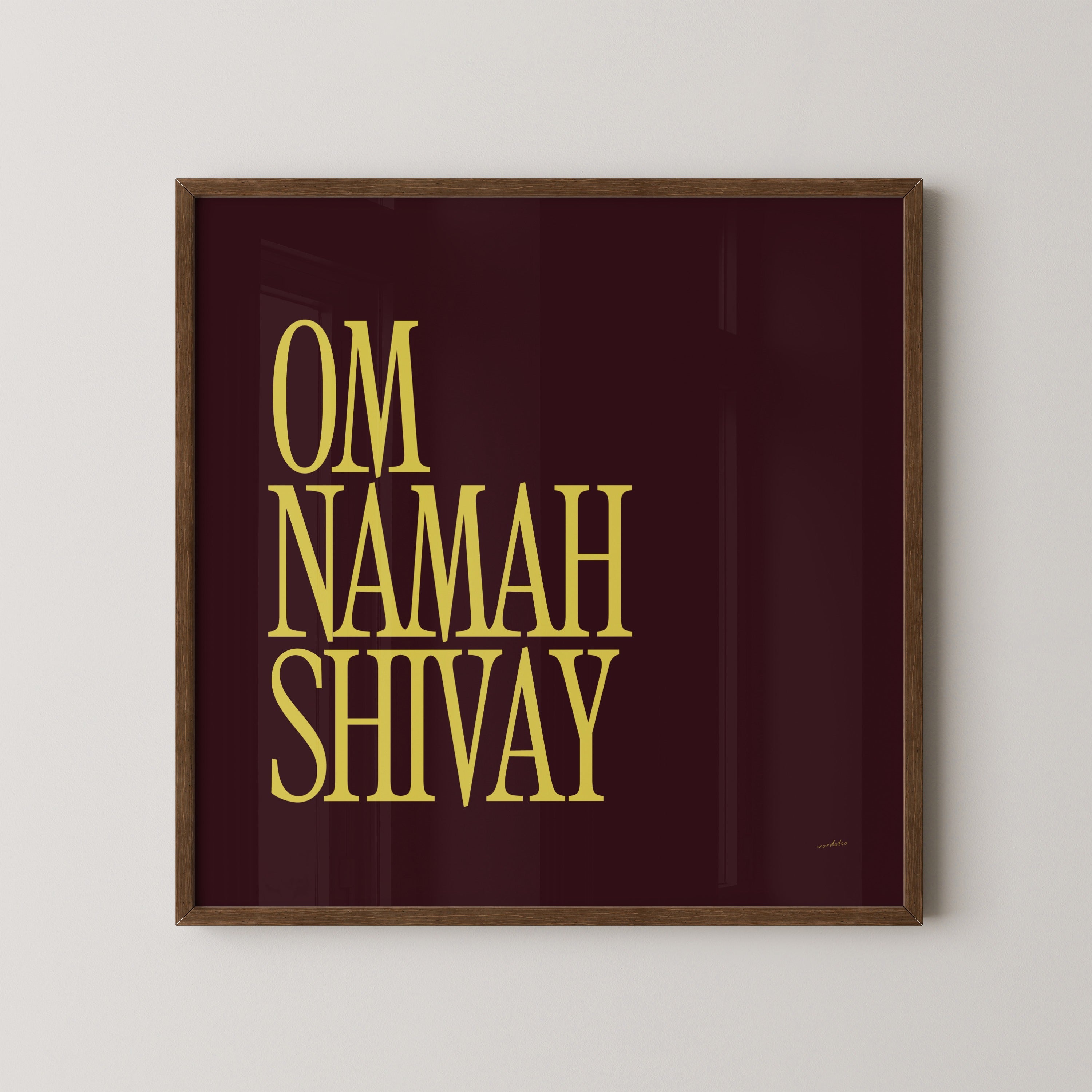 OM NAMAH SHIVAY PRINT