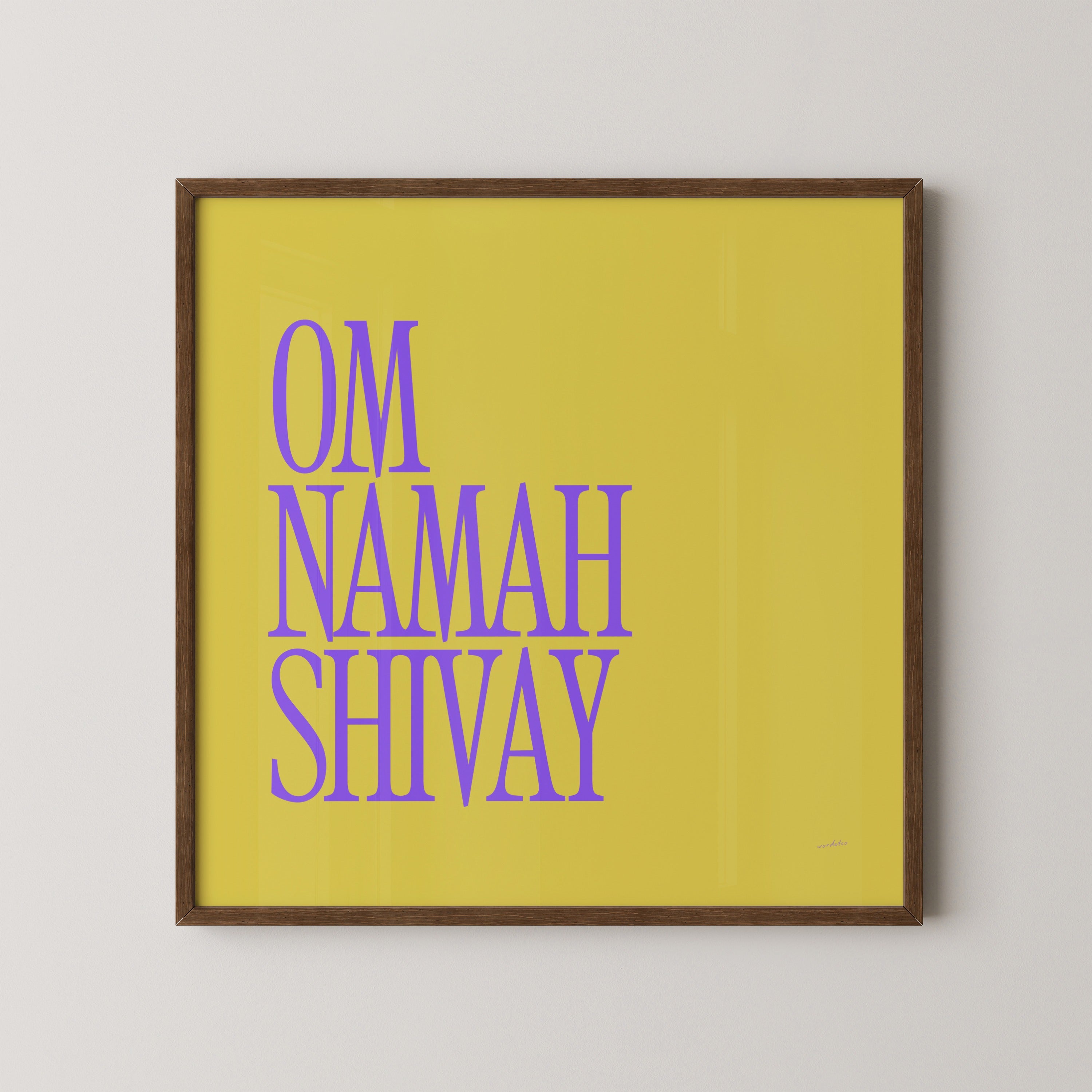 OM NAMAH SHIVAY PRINT