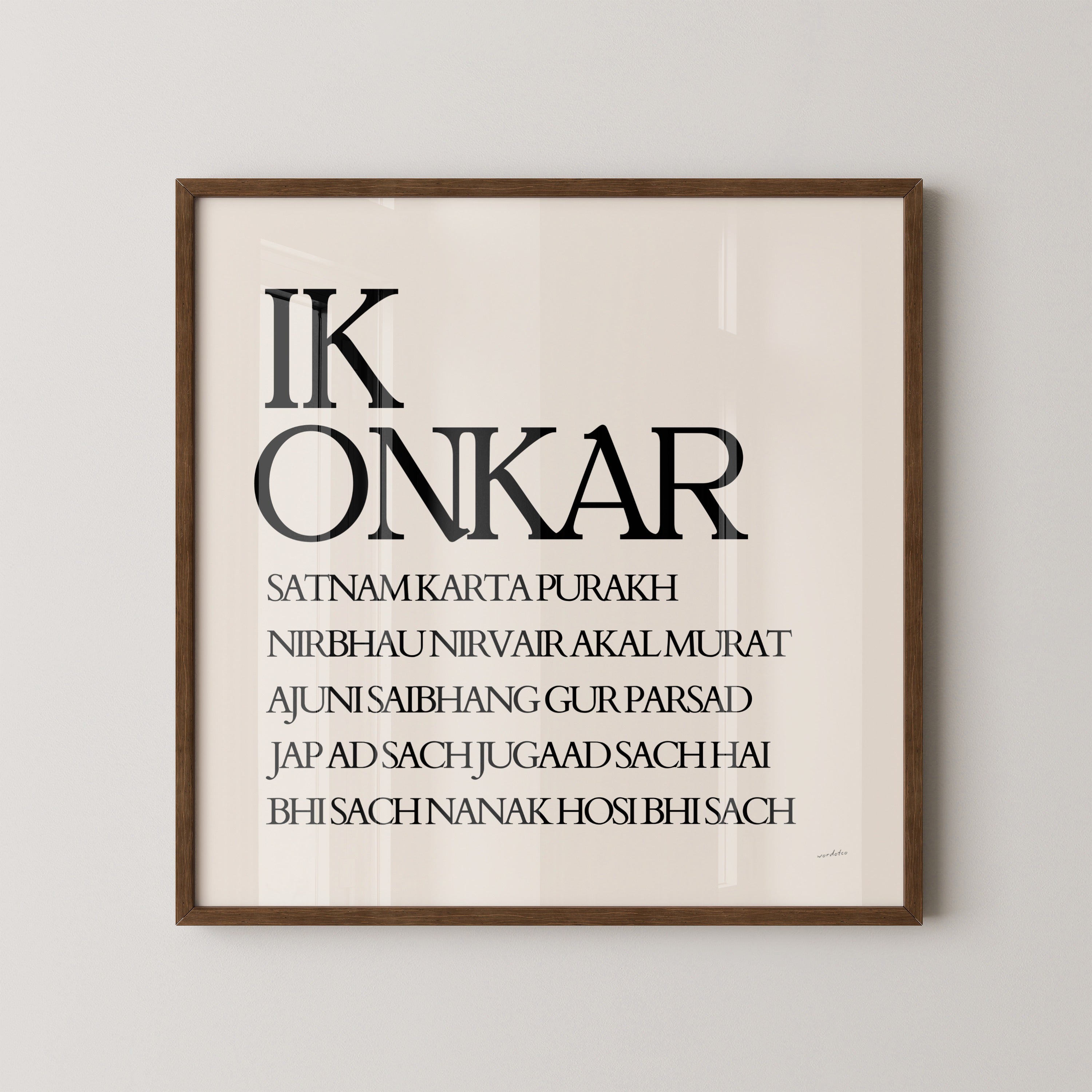 IK ONKAR MOOL MANTAR PRINT