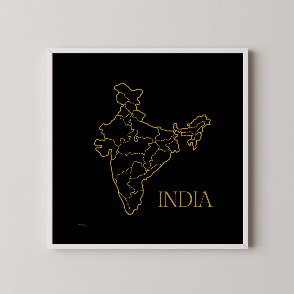 INDIA MAP PRINT