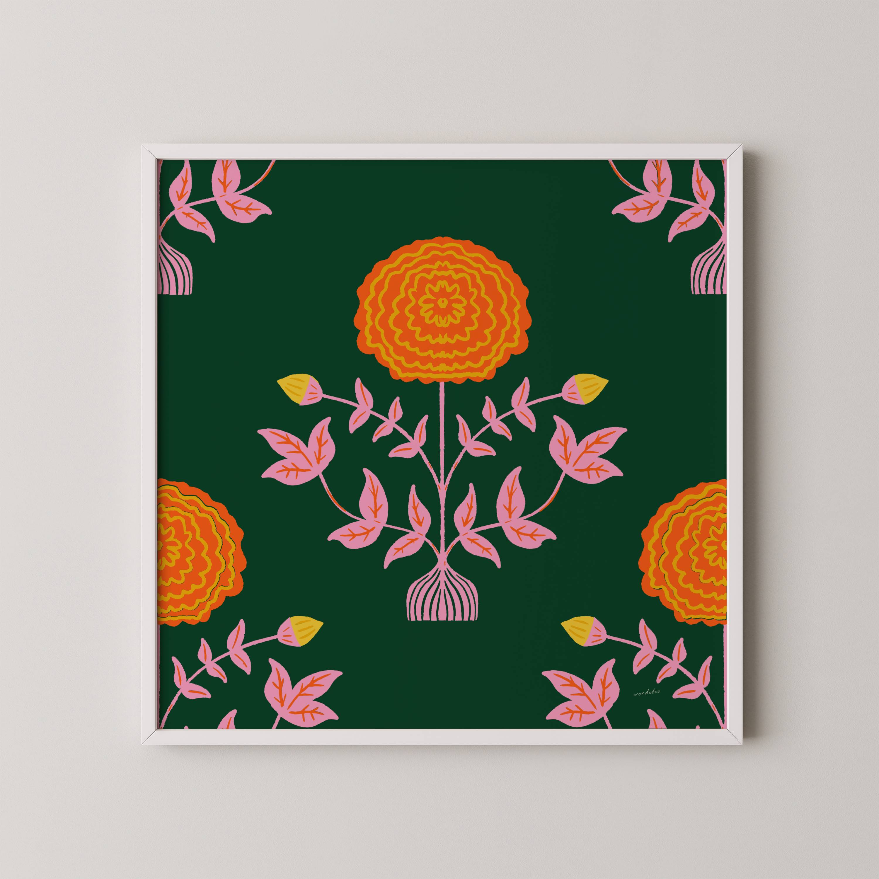 MARIGOLD PATTERN PRINT