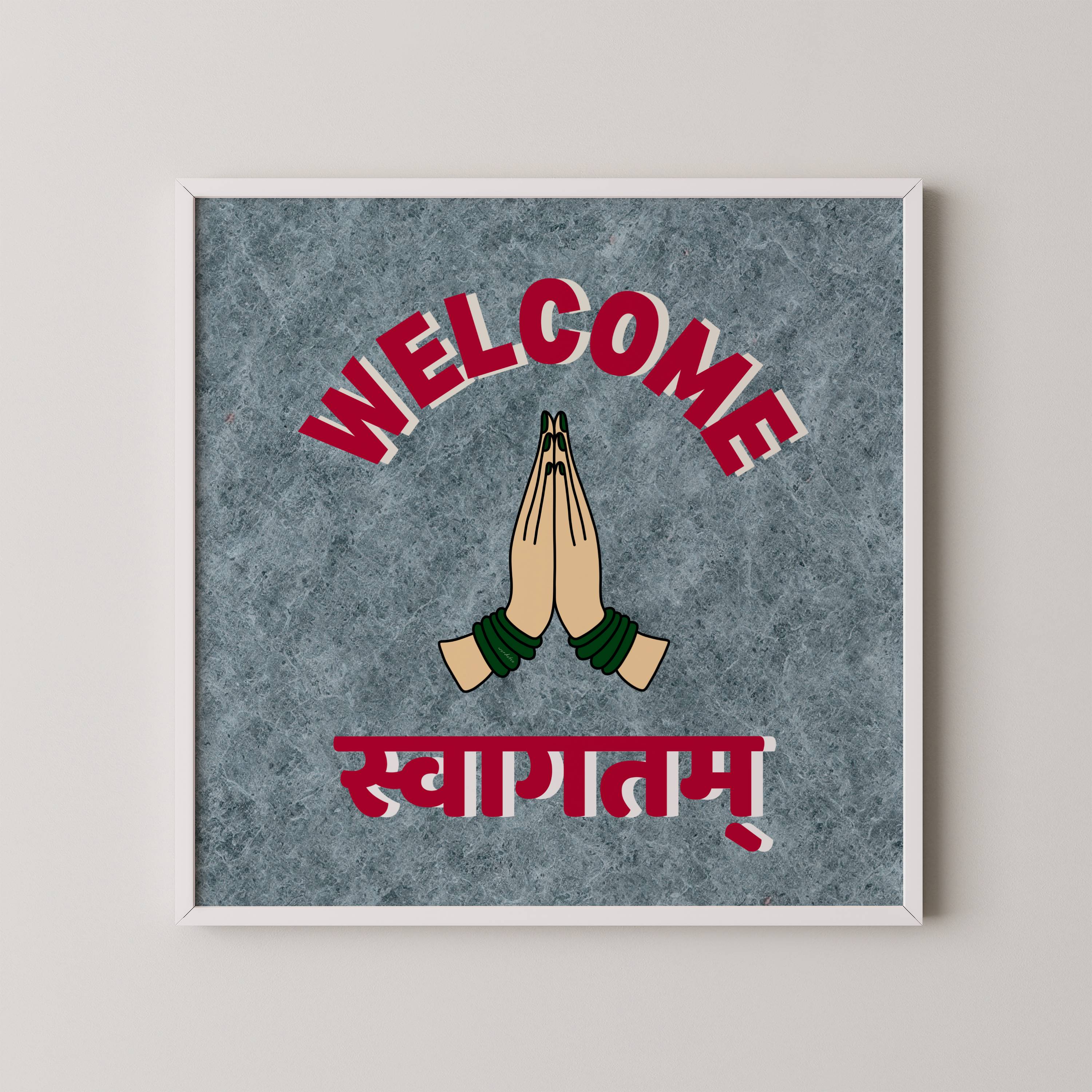 VINTAGE WELCOME SIGN PRINT