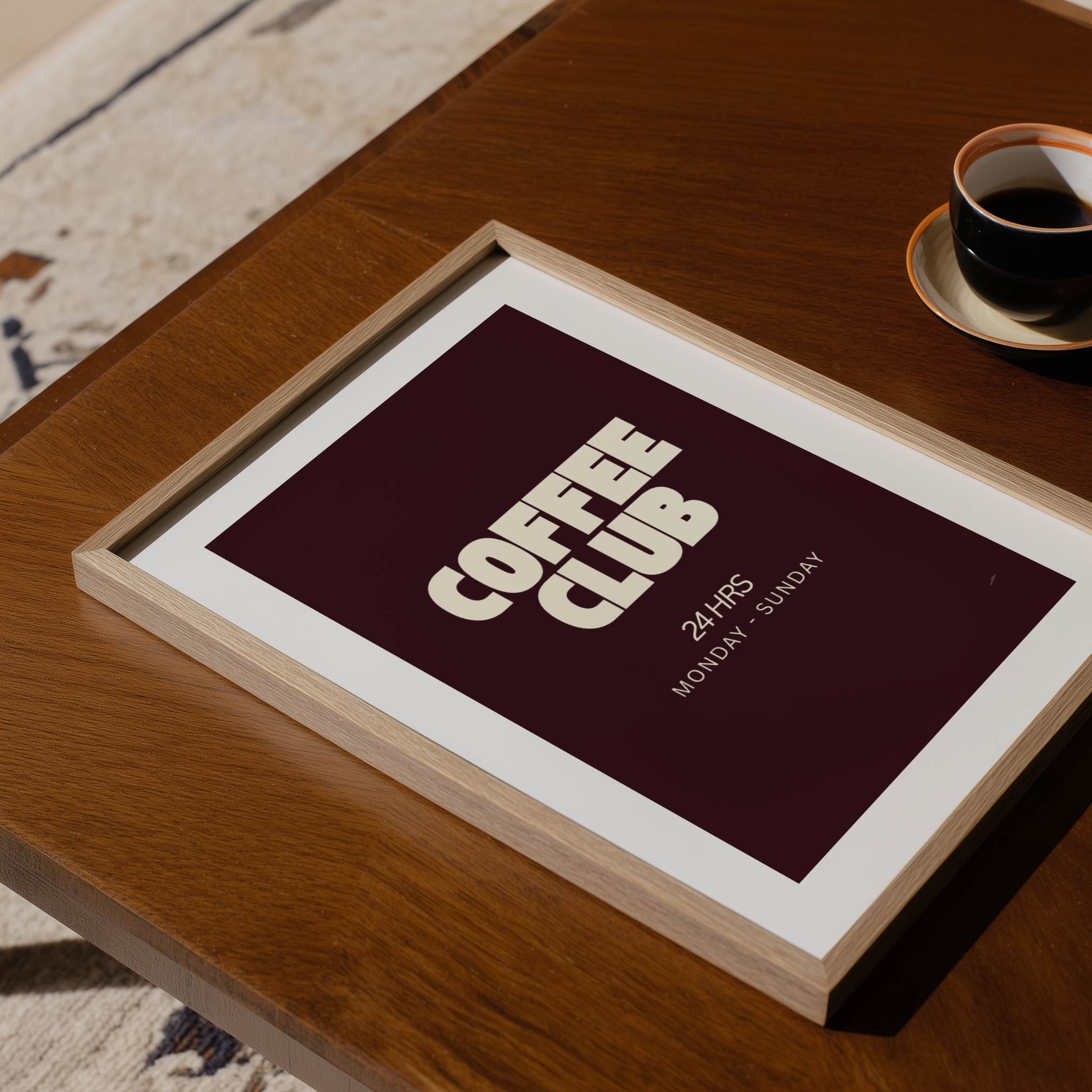 COFFEE CLUB PRINT