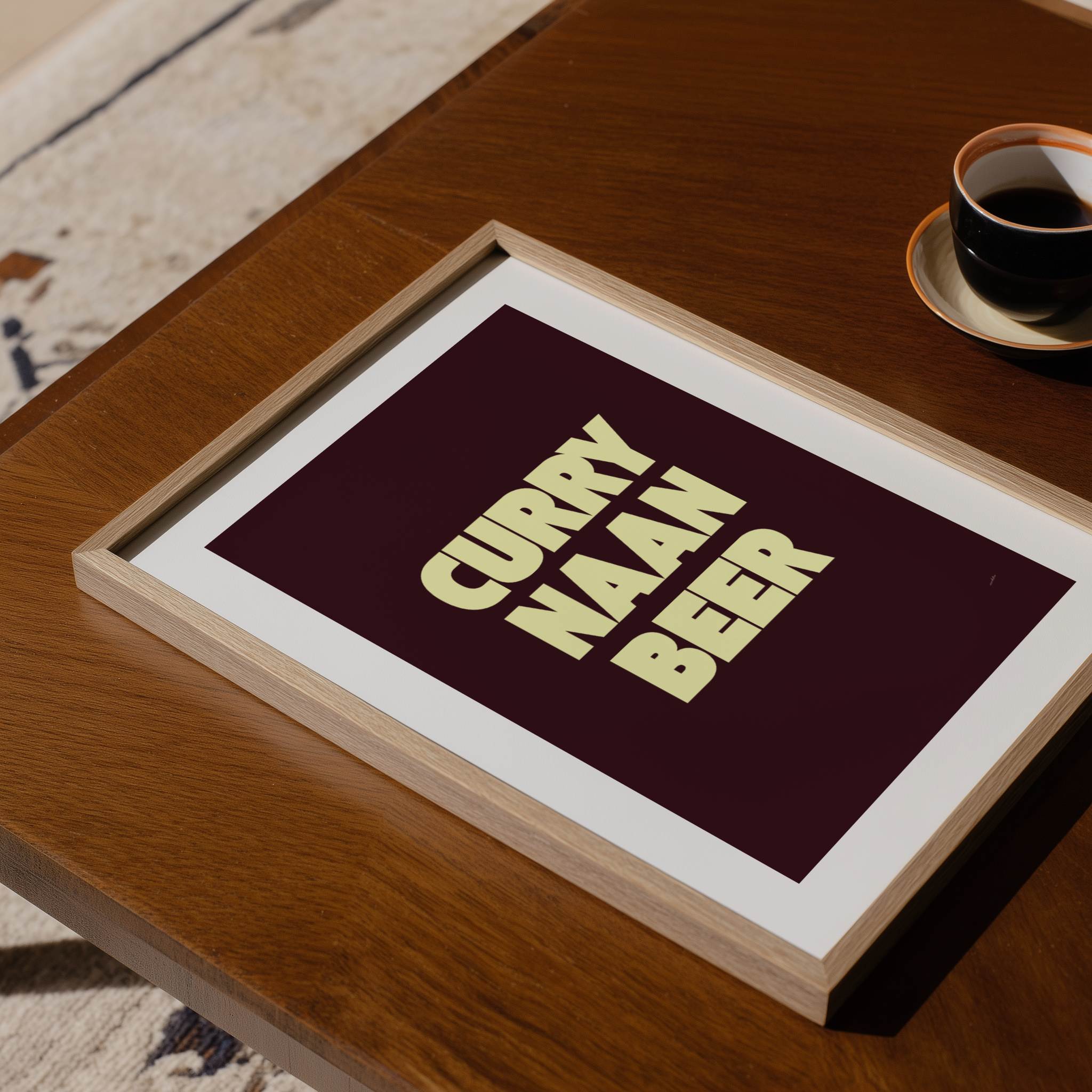 CURRY NAAN BEER PRINT