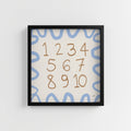 ENGLISH NUMBER CHART PRINT