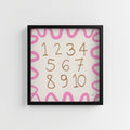 ENGLISH NUMBER CHART PRINT