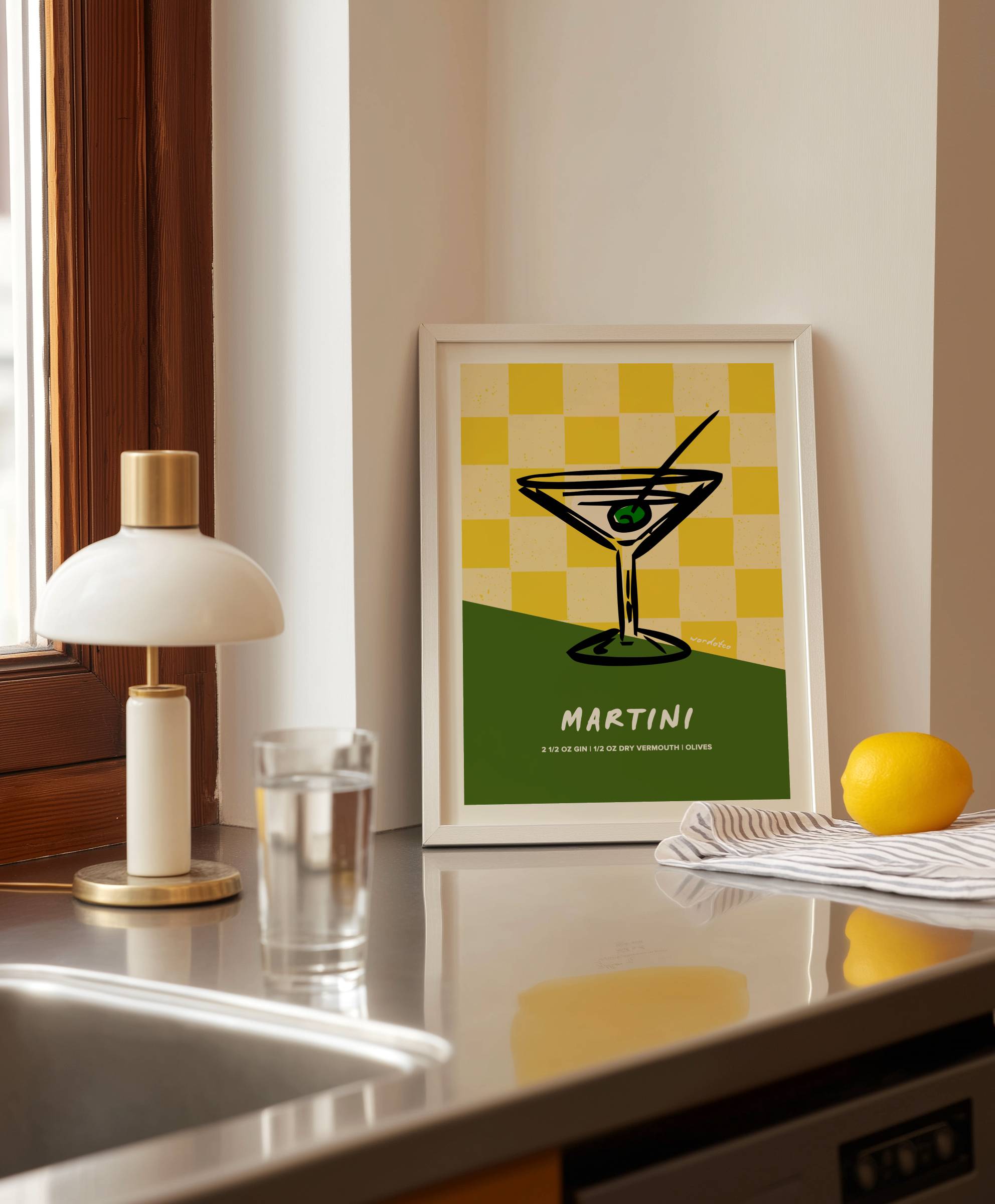 MARTINI COCKTAIL PRINT