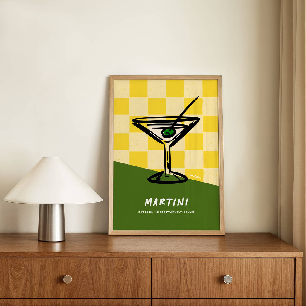 MARTINI COCKTAIL PRINT