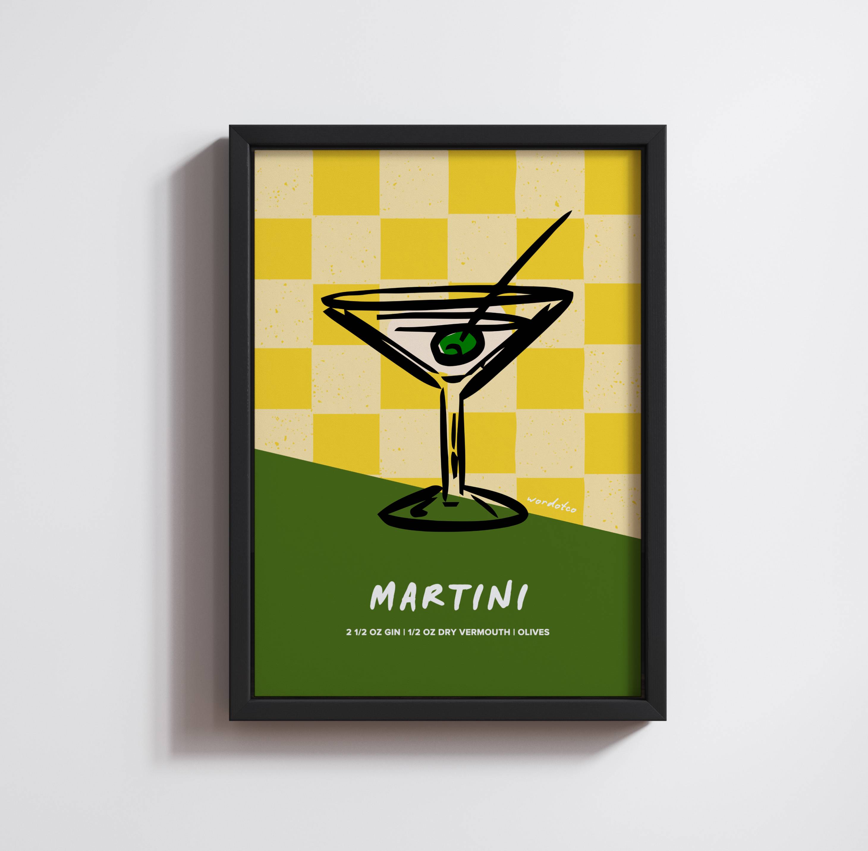 MARTINI COCKTAIL PRINT