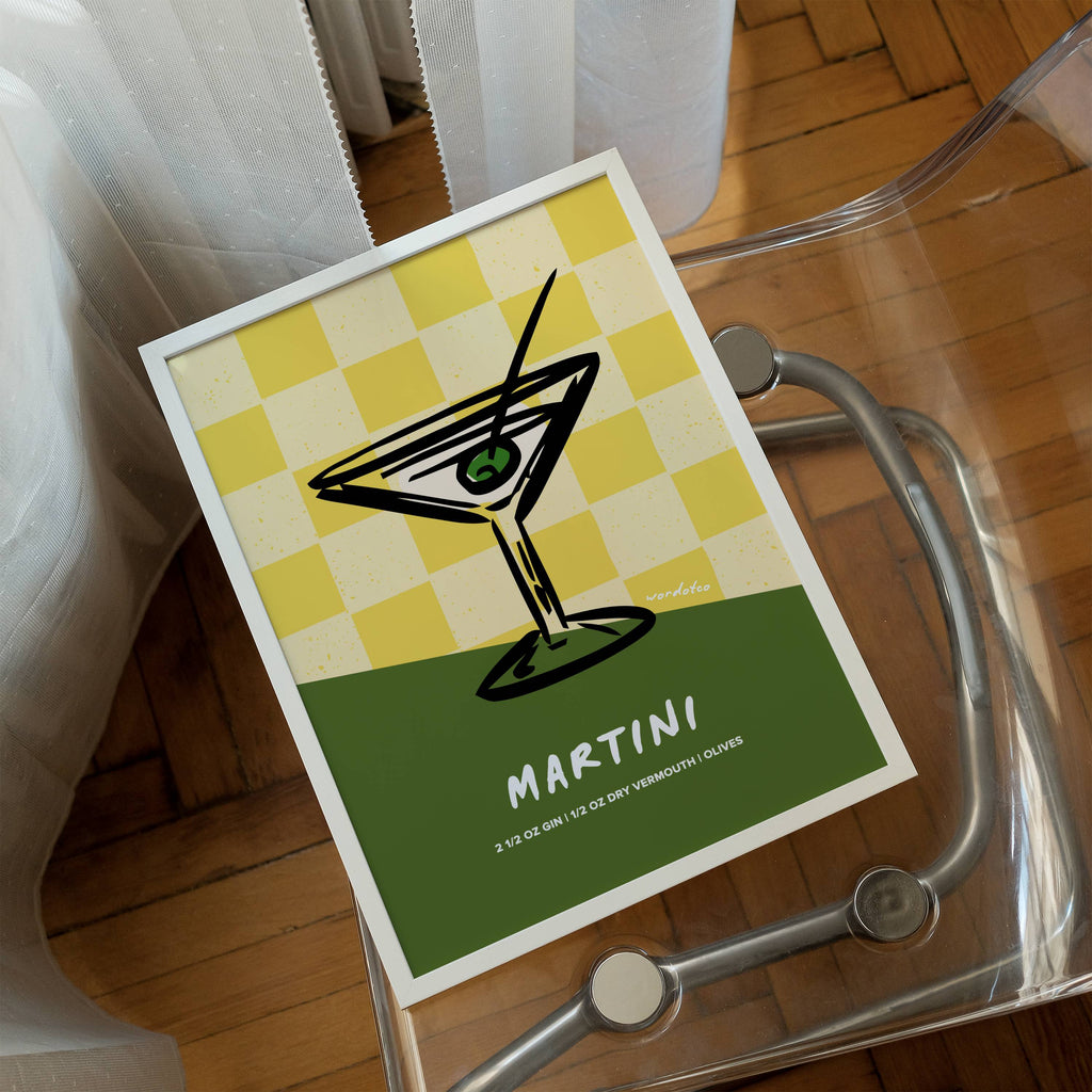 MARTINI COCKTAIL PRINT