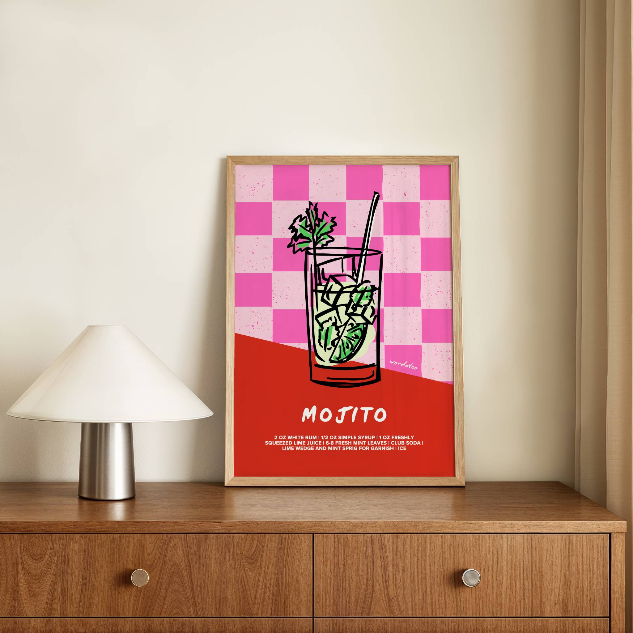 MOJITO COCKTAIL PRINT