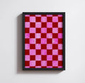PINK CHECKERED PRINT