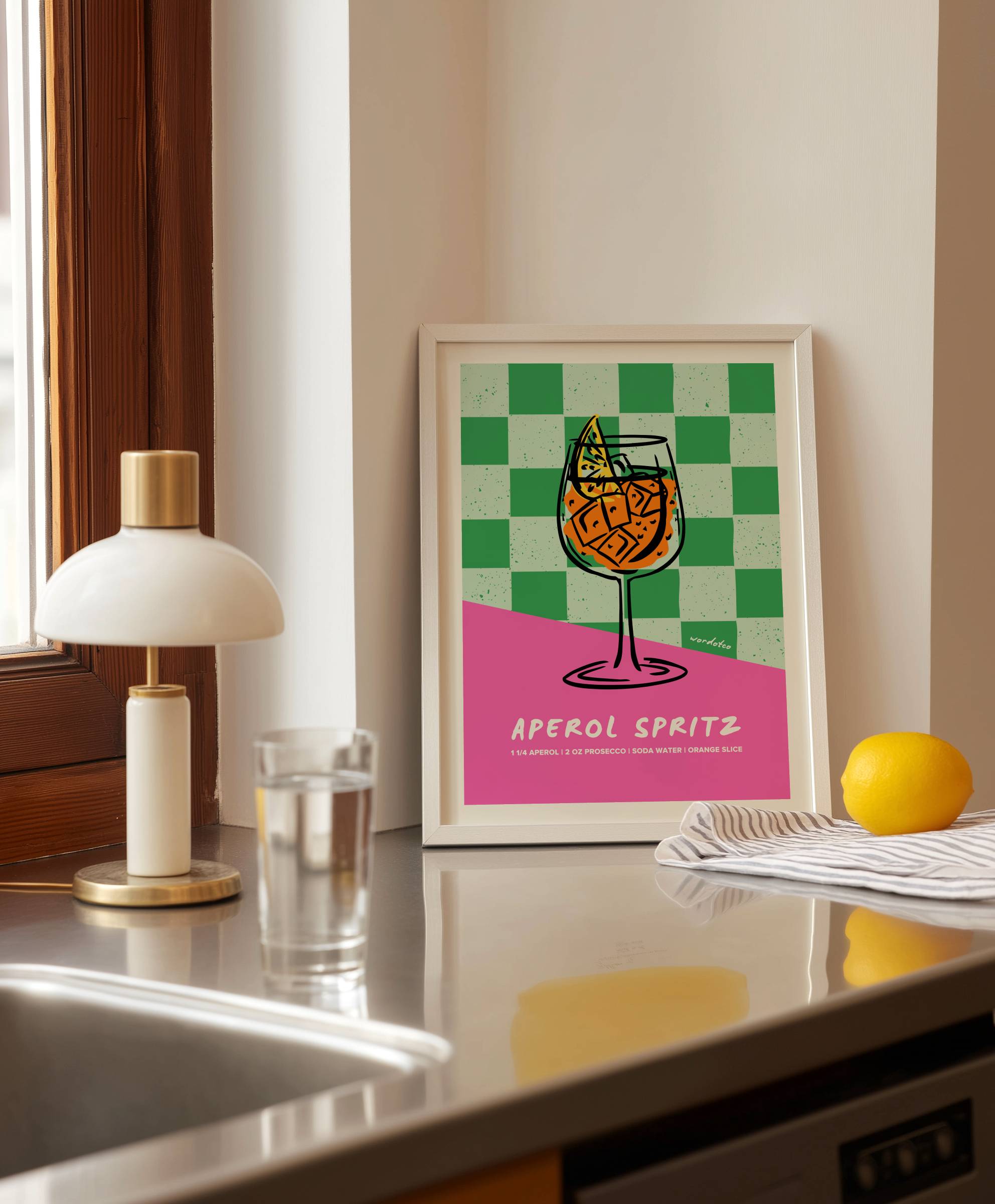 APEROL SPRITZ COCKTAIL PRINT