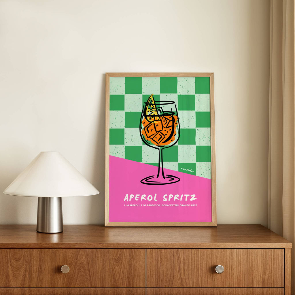 APEROL SPRITZ COCKTAIL PRINT