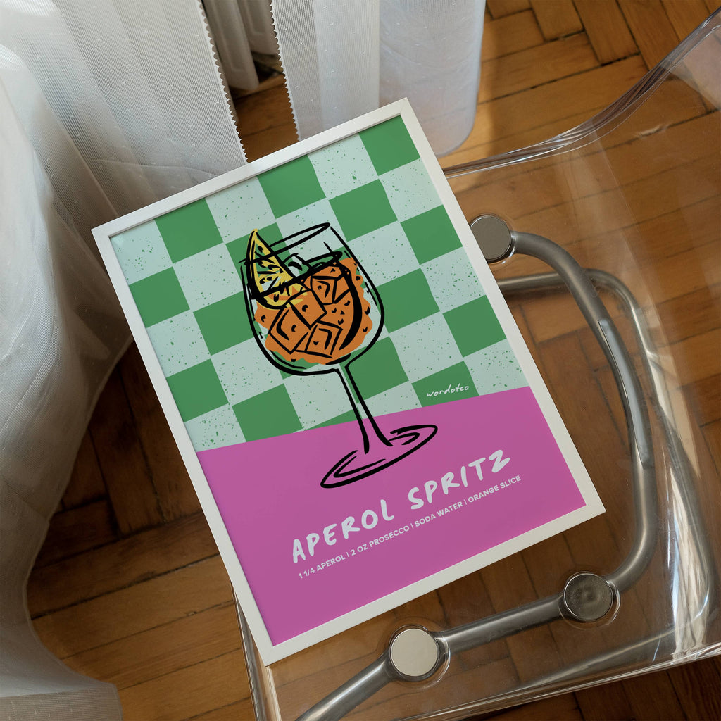 APEROL SPRITZ COCKTAIL PRINT