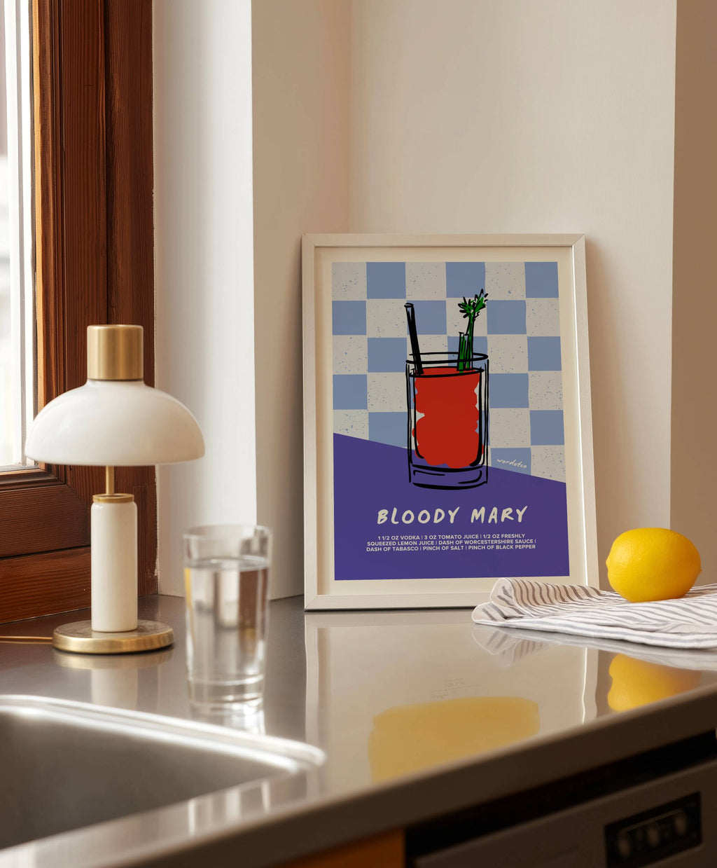BLOODY MARY COCKTAIL PRINT