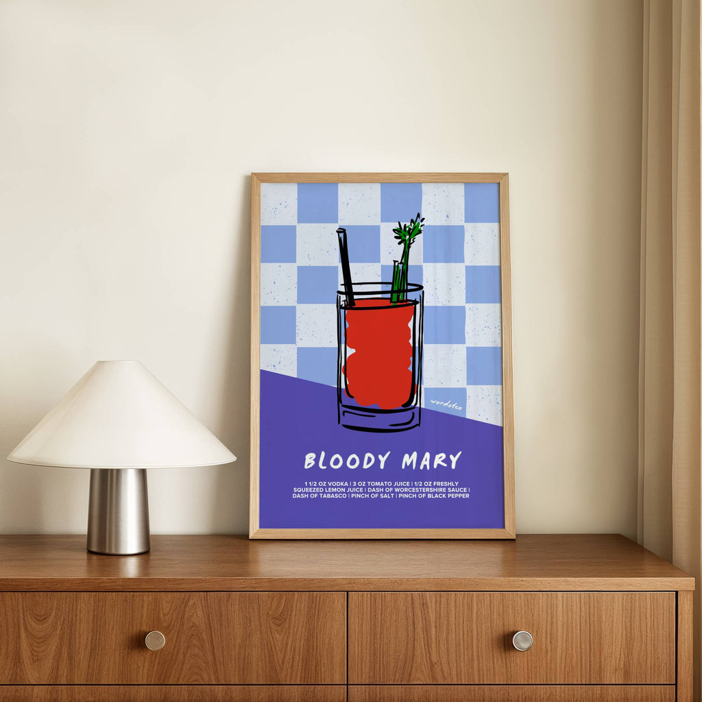 BLOODY MARY COCKTAIL PRINT