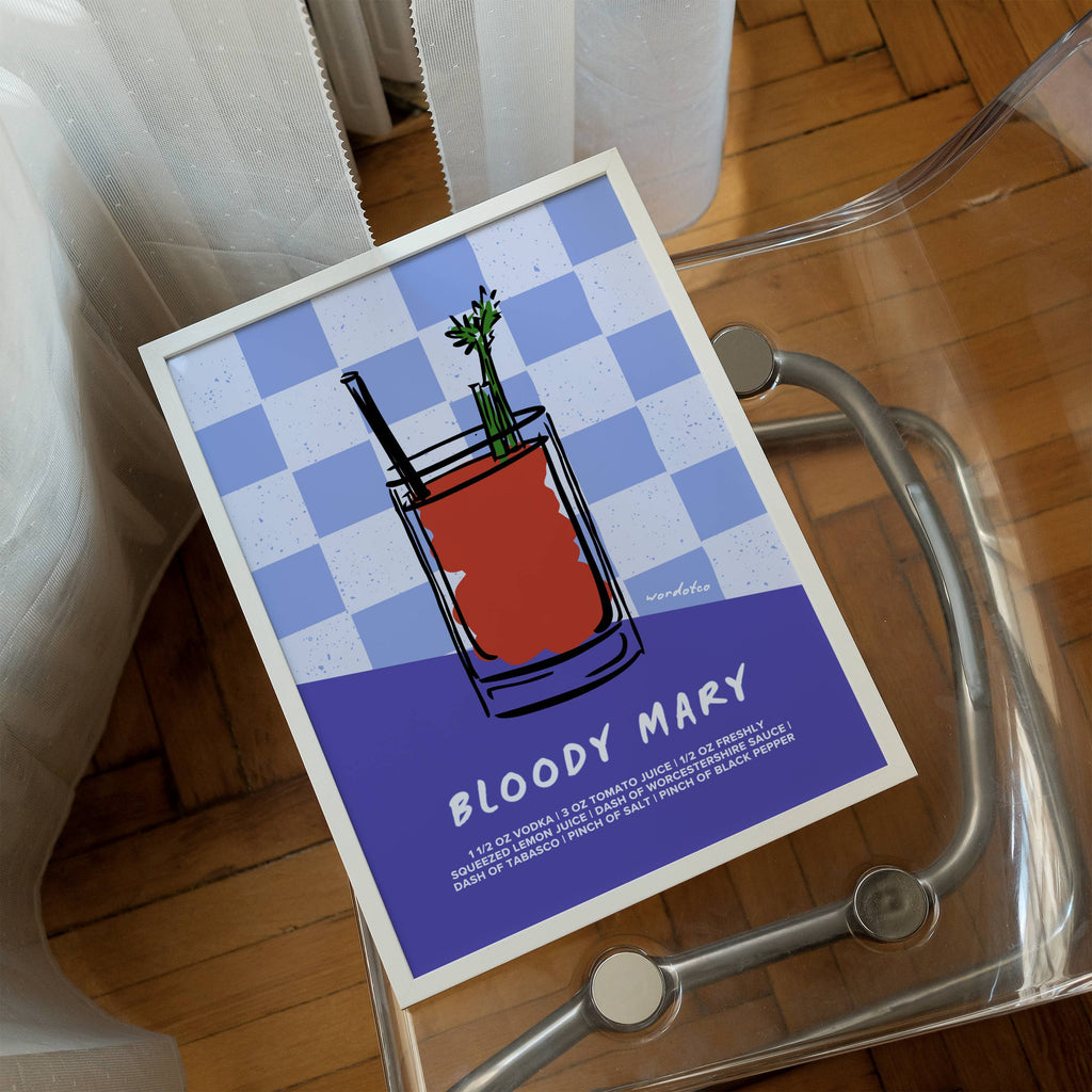 BLOODY MARY COCKTAIL PRINT
