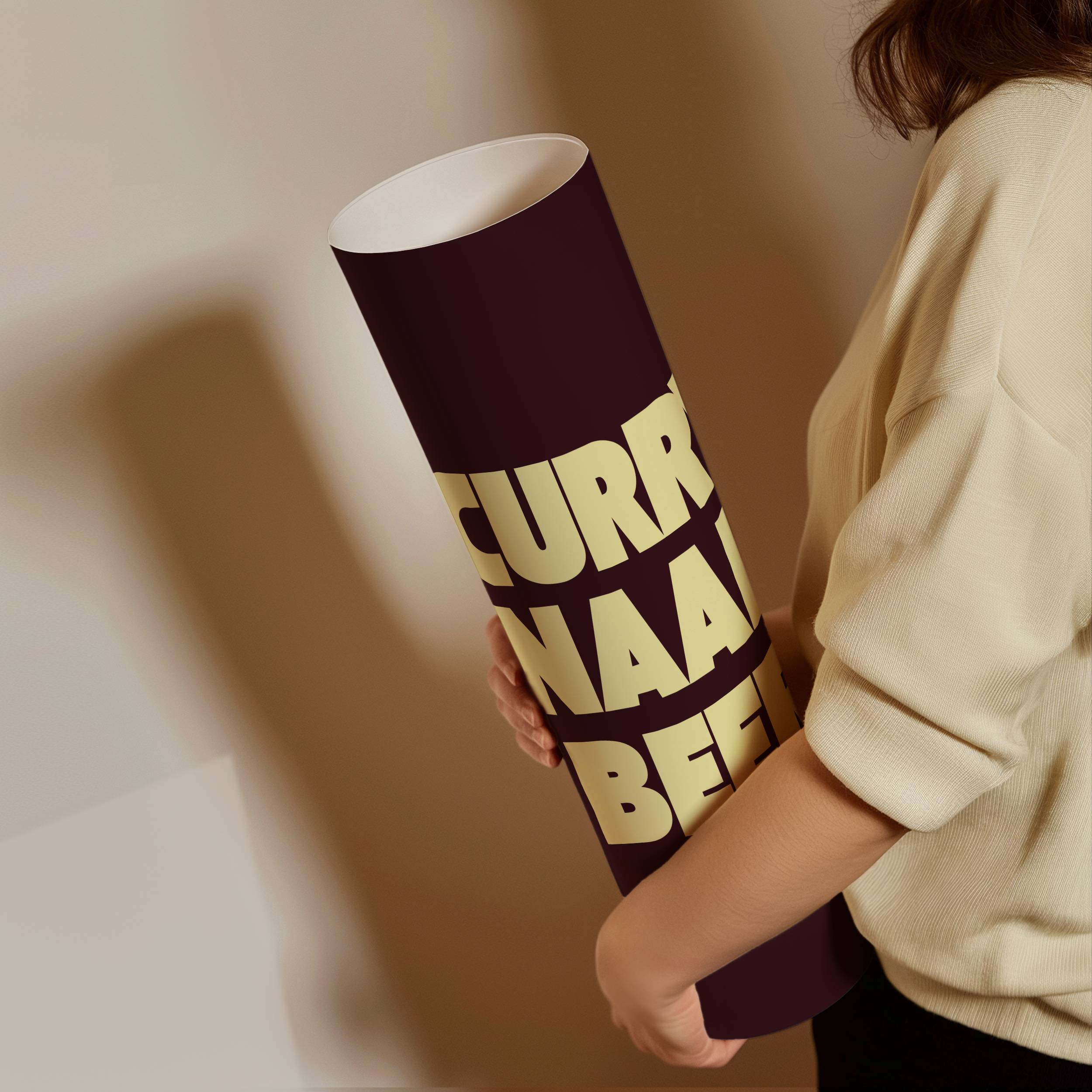 CURRY NAAN BEER PRINT