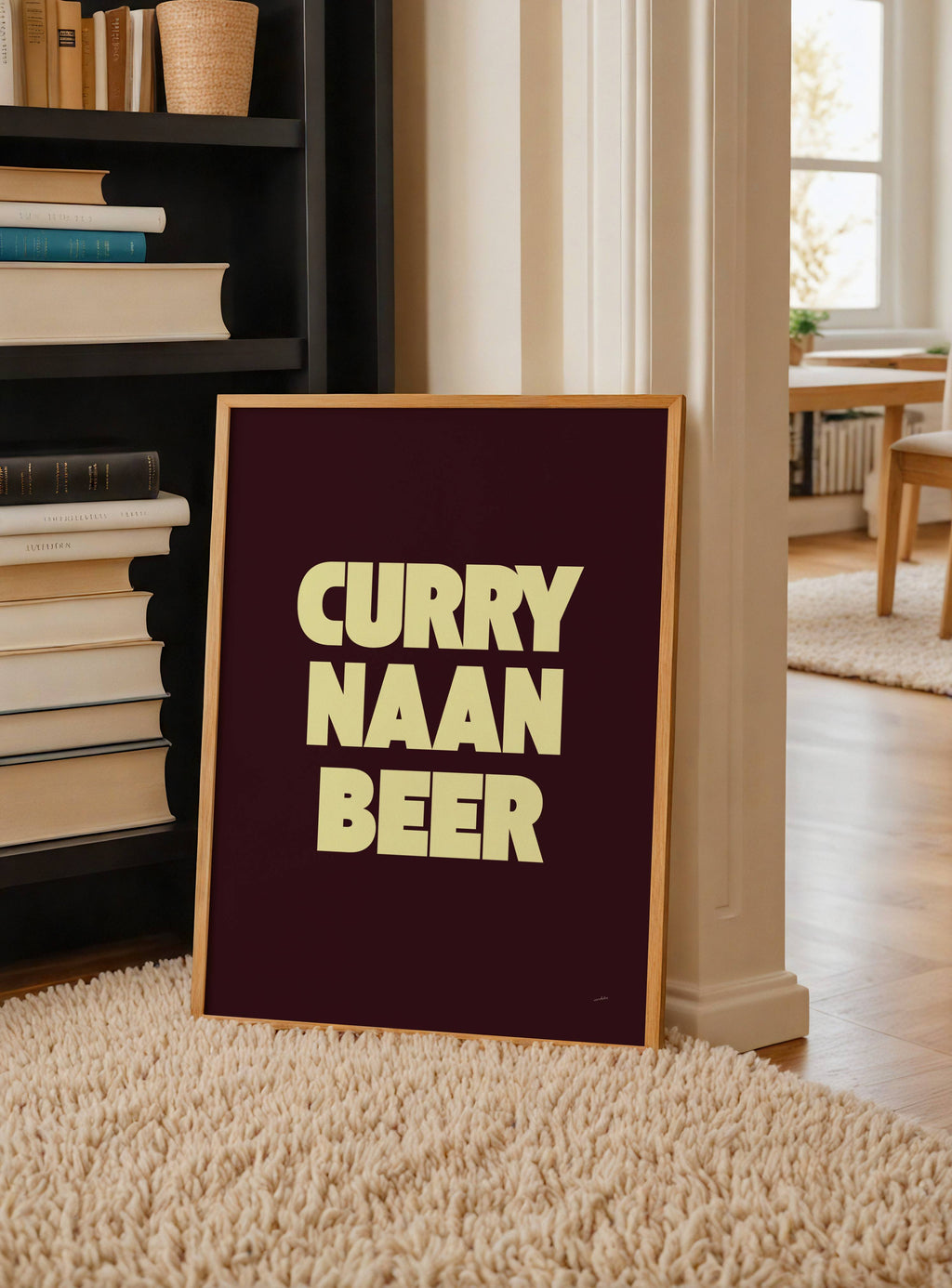 CURRY NAAN BEER PRINT