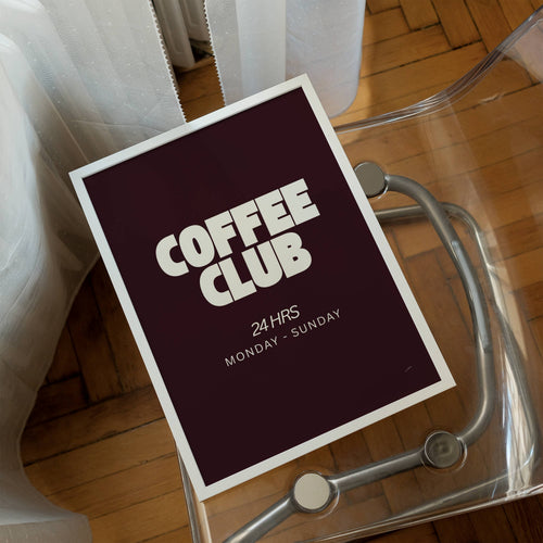 COFFEE CLUB PRINT