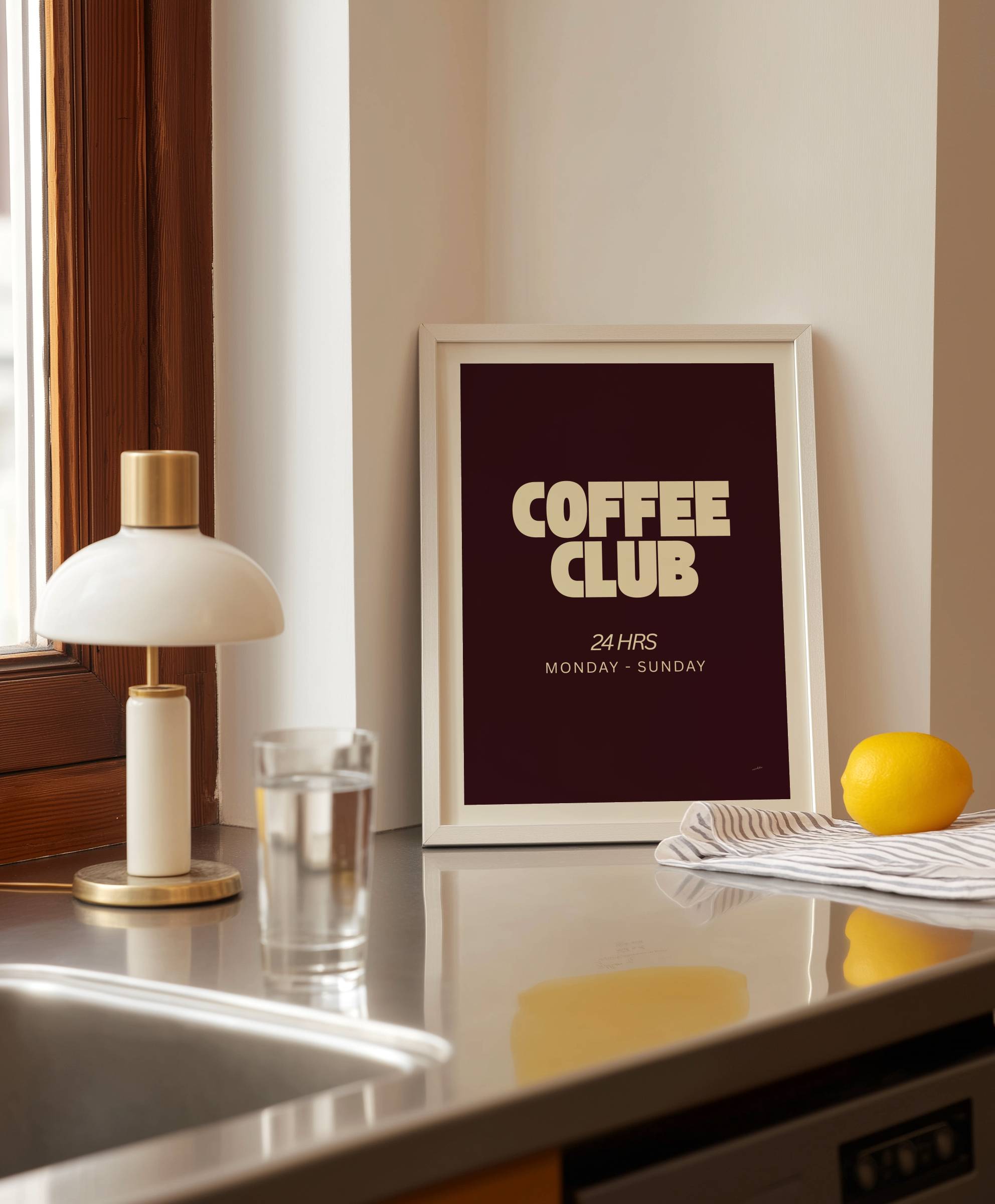 COFFEE CLUB PRINT