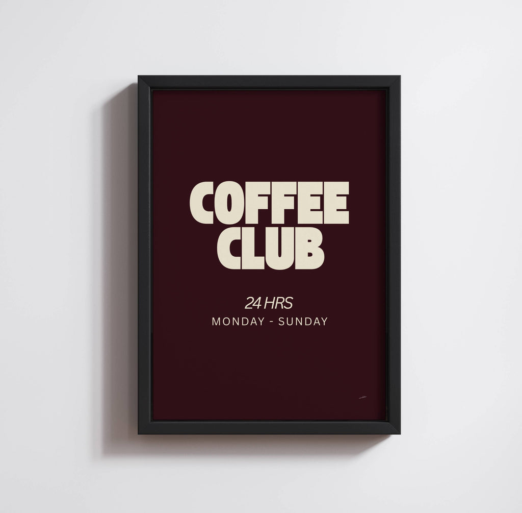 COFFEE CLUB PRINT