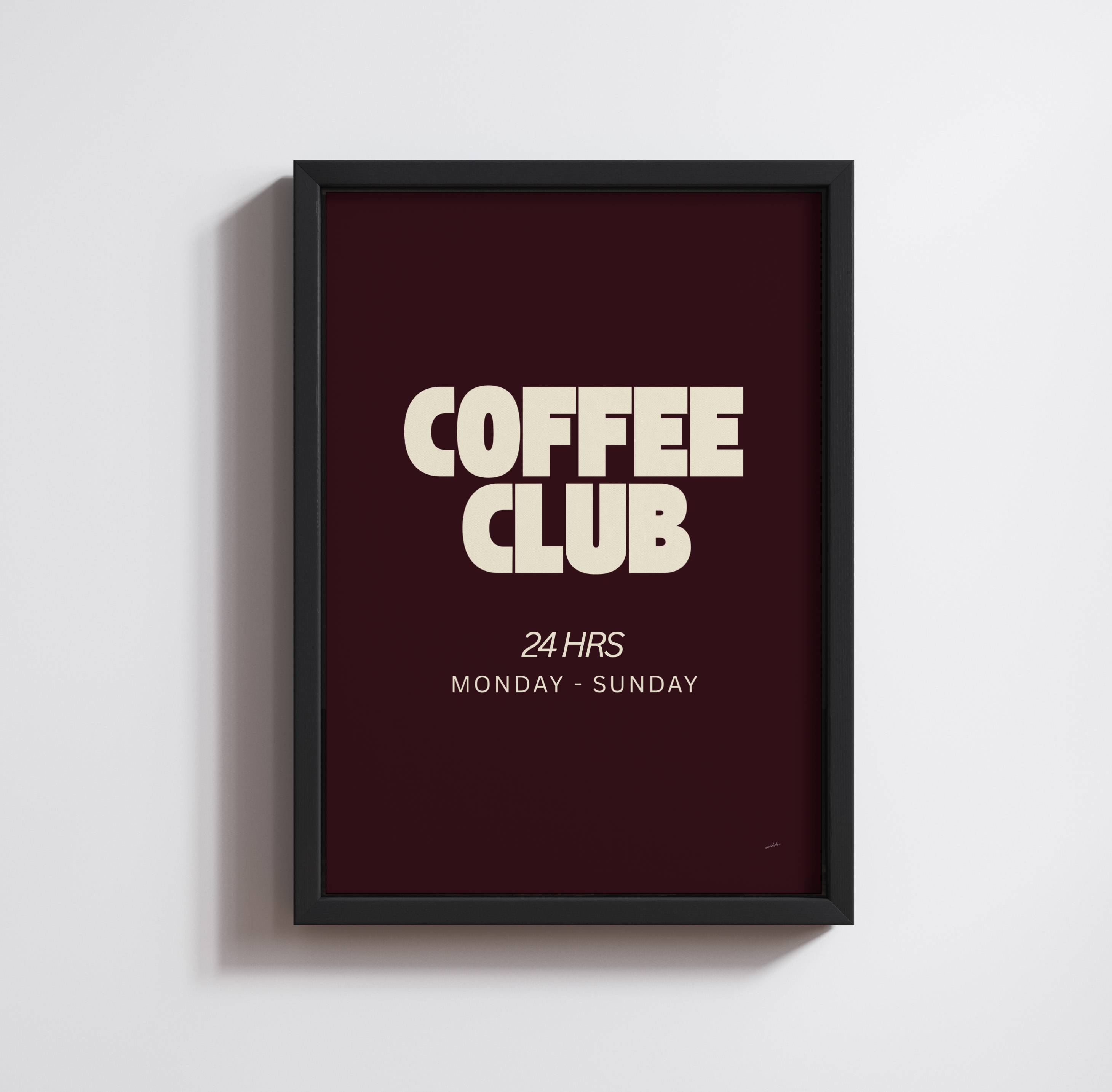 COFFEE CLUB PRINT