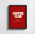 COFFEE CLUB PRINT
