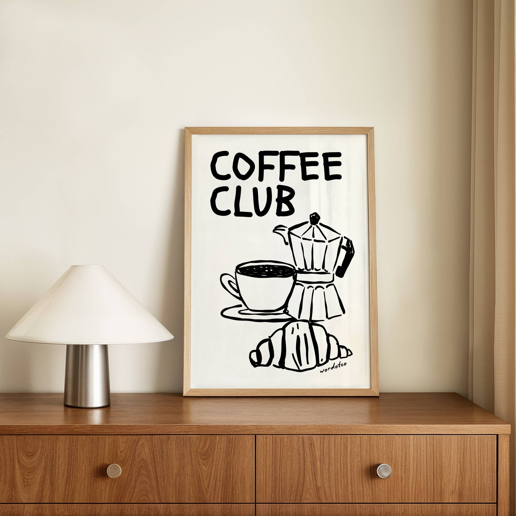 COFFEE CLUB PRINT