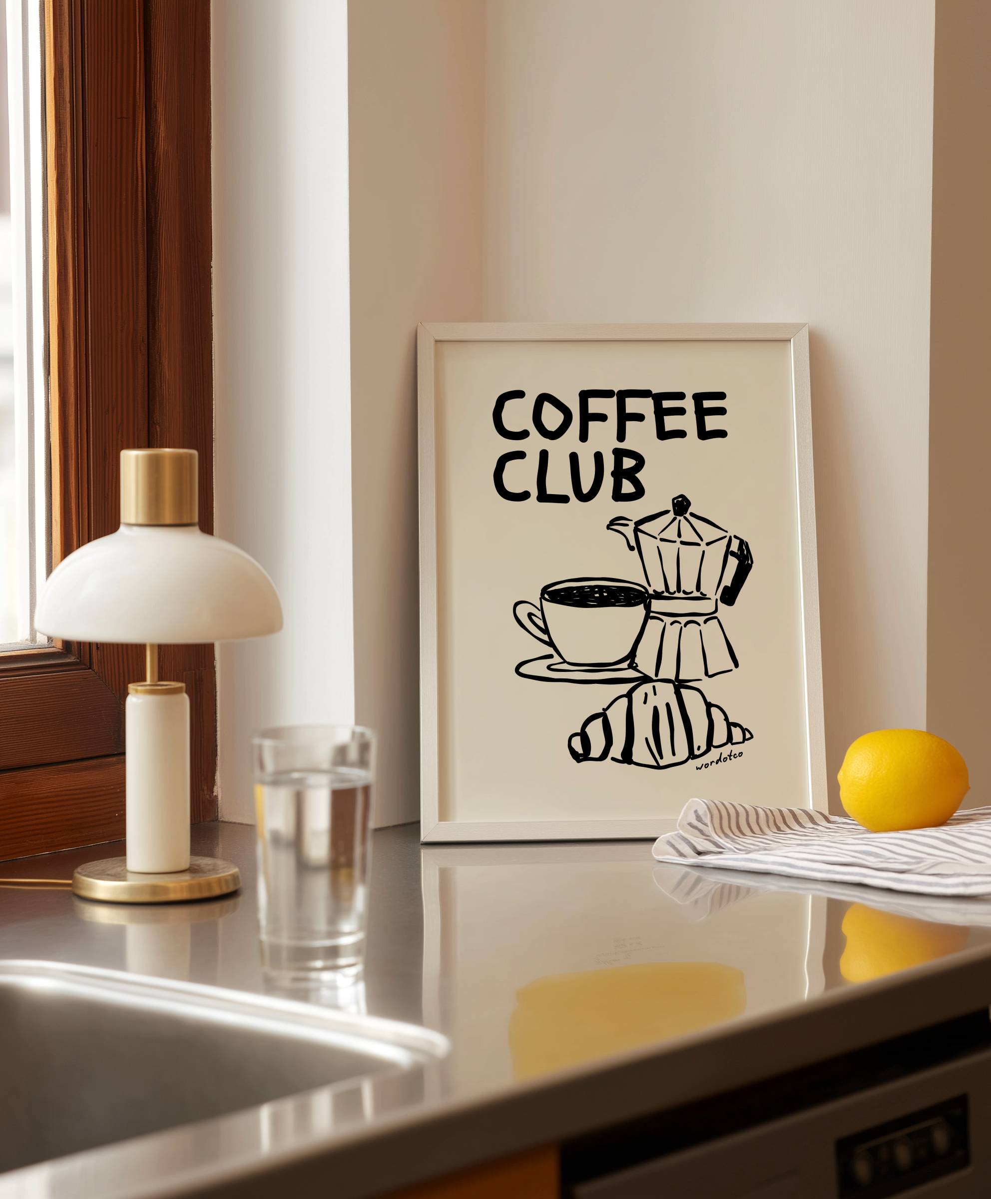 COFFEE CLUB PRINT