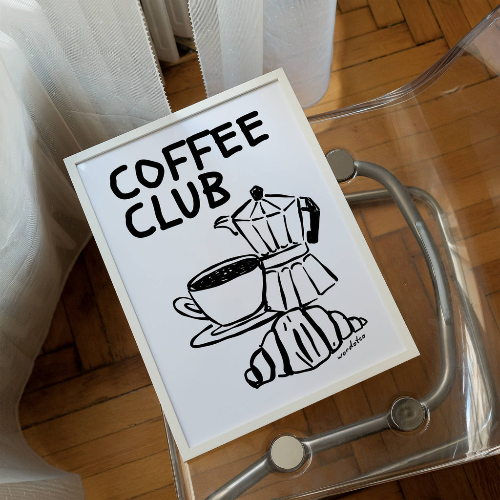 COFFEE CLUB PRINT