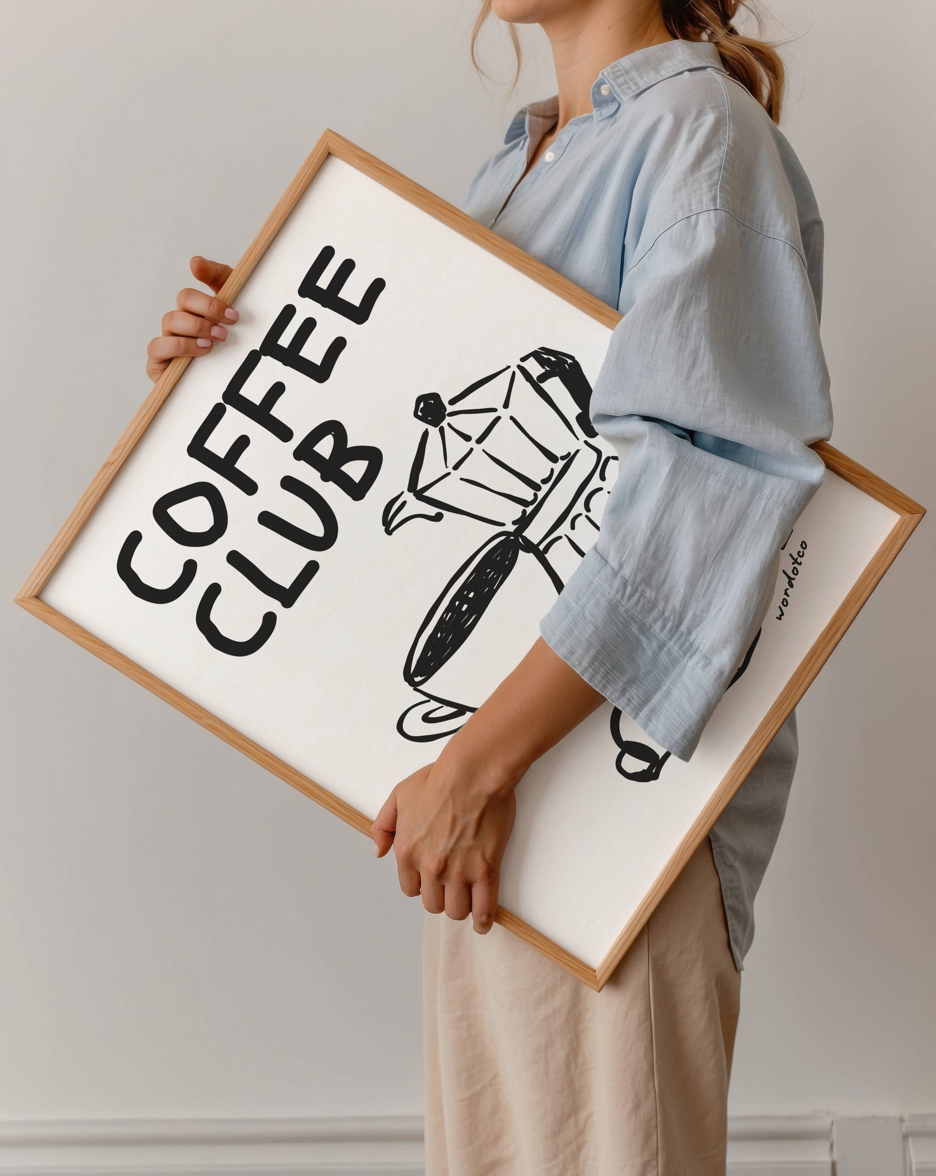 COFFEE CLUB PRINT