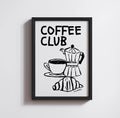 COFFEE CLUB PRINT