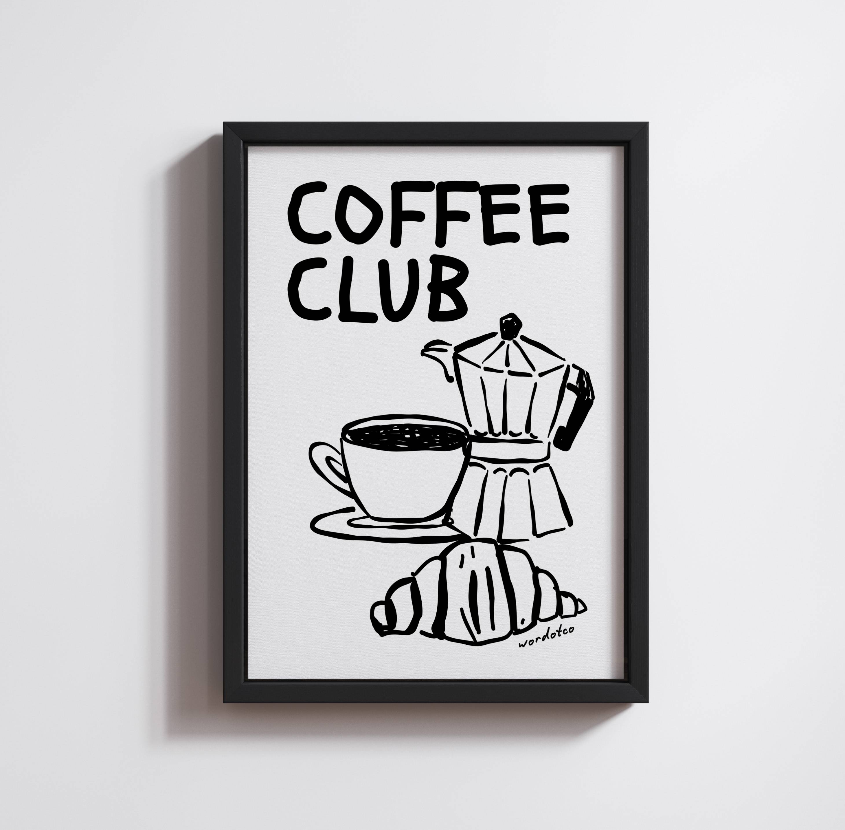 COFFEE CLUB PRINT