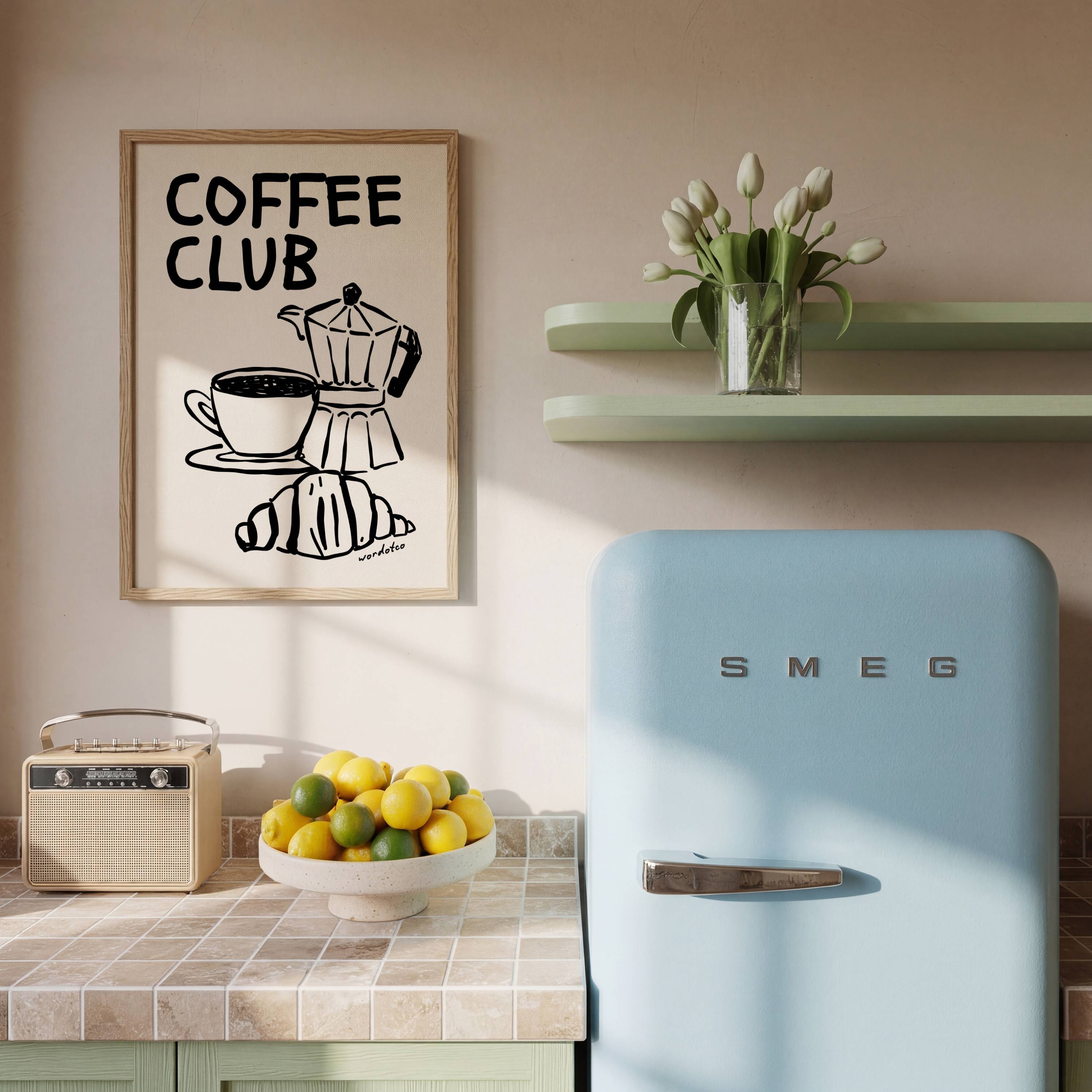 COFFEE CLUB PRINT