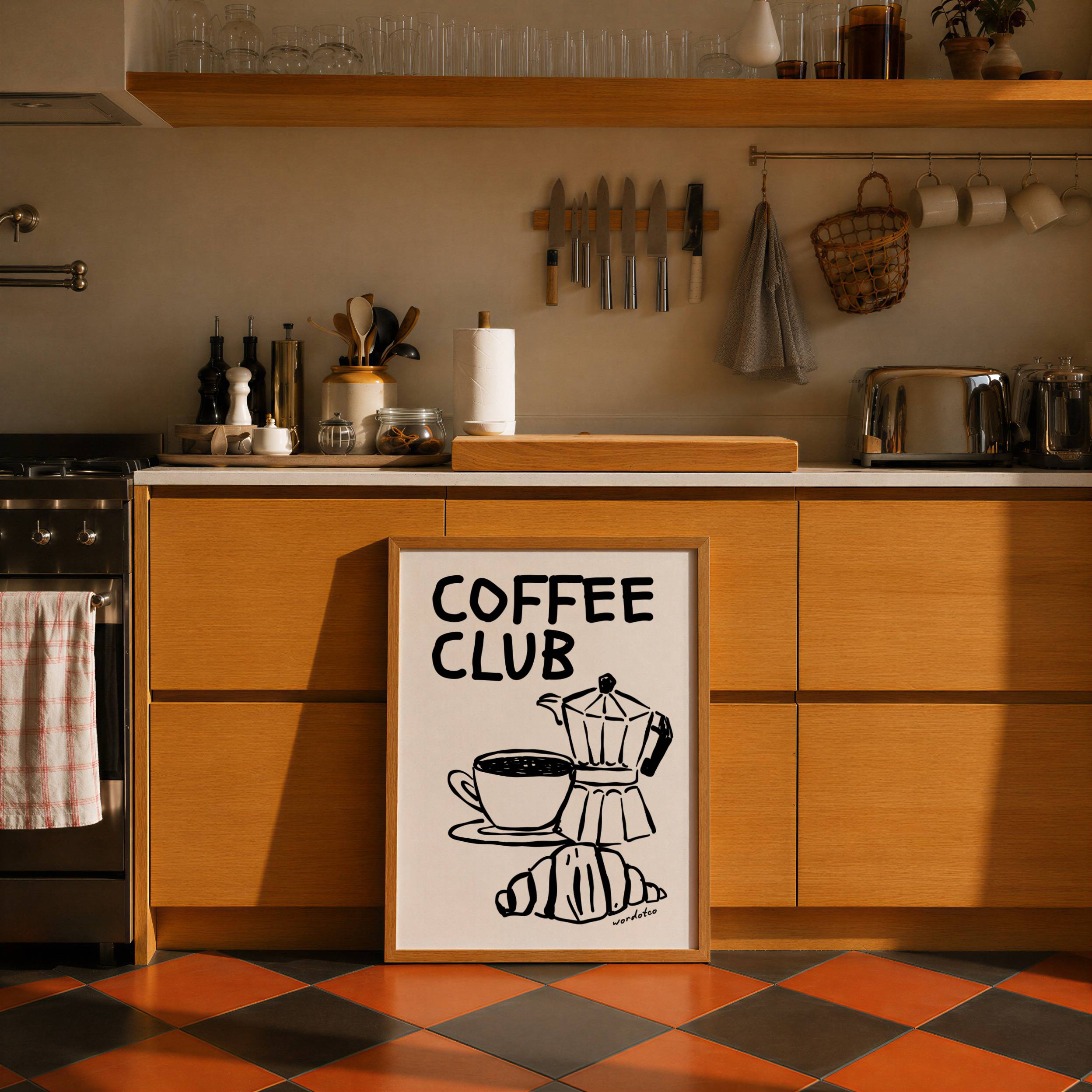 COFFEE CLUB PRINT