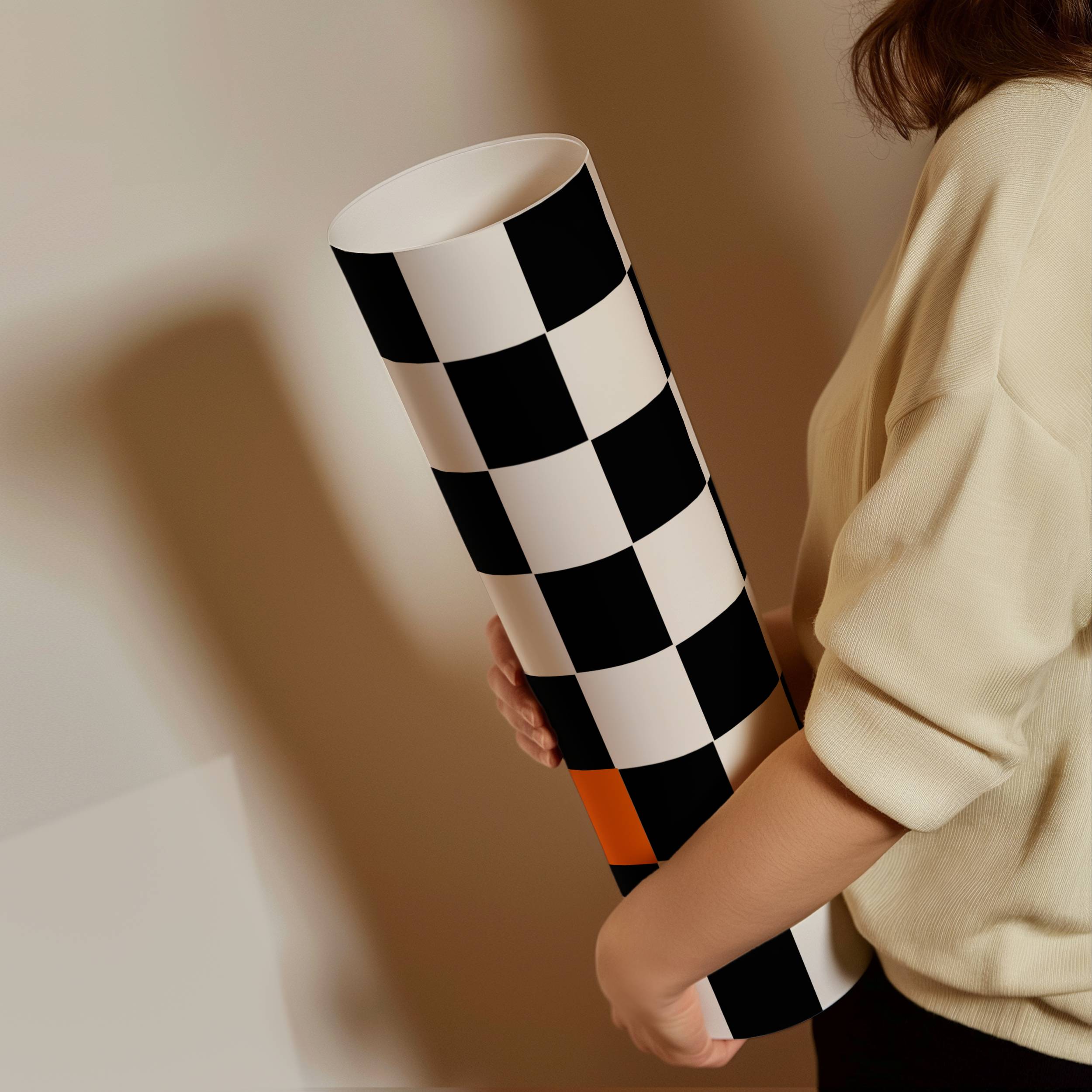COLOUR CHECKERED PRINT