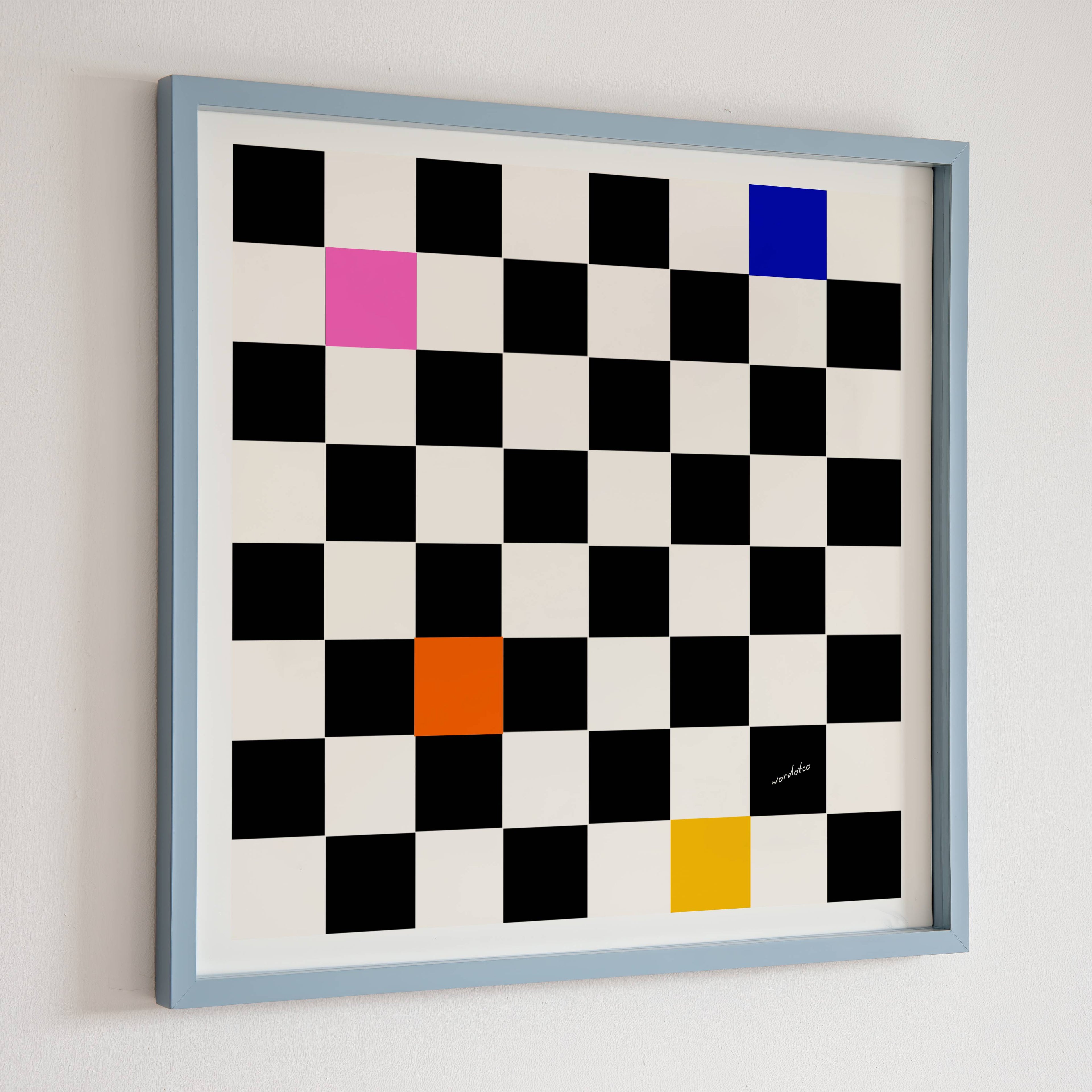 COLOUR CHECKERED PRINT