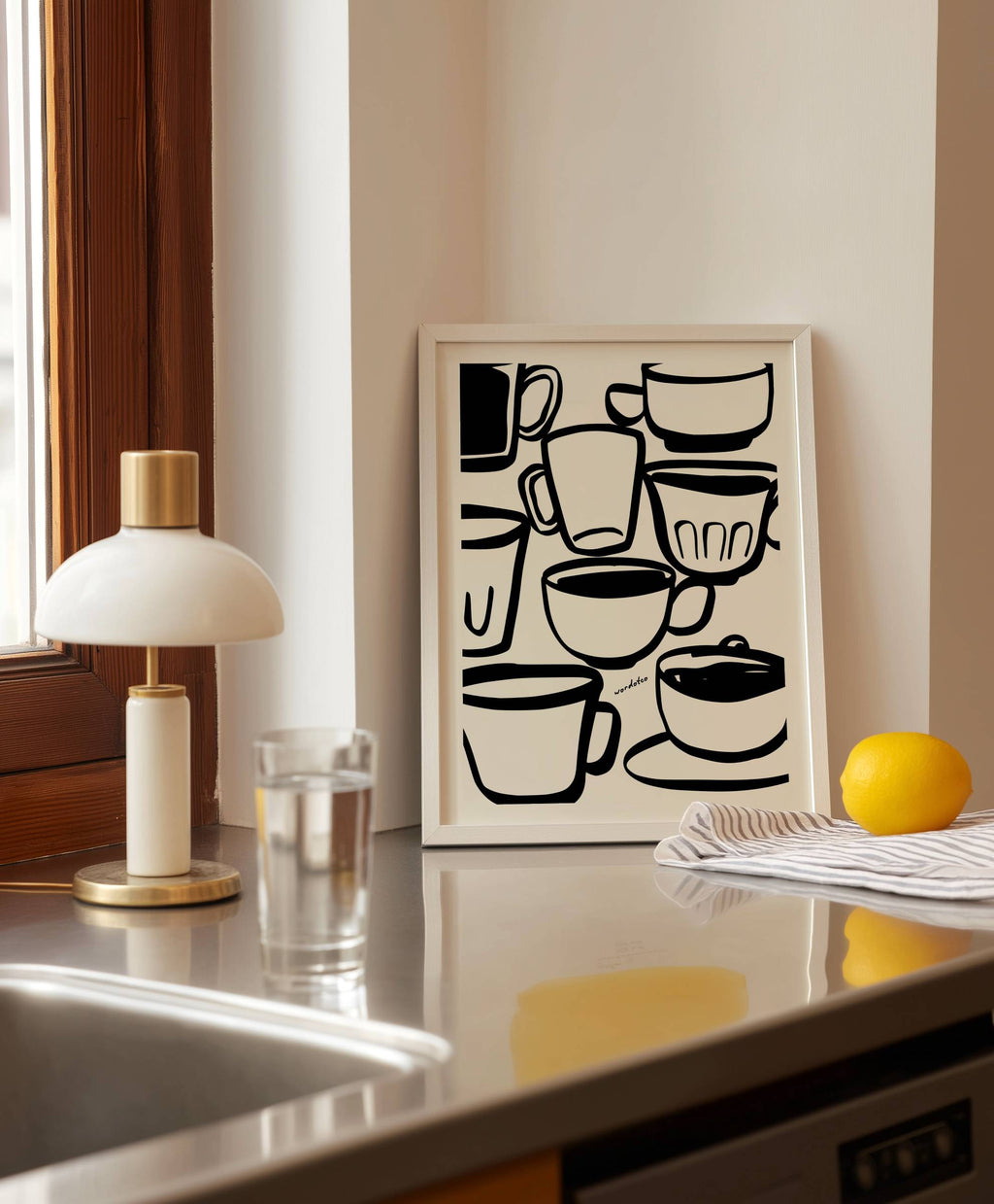 CUPS IN BETWEEN PRINT
