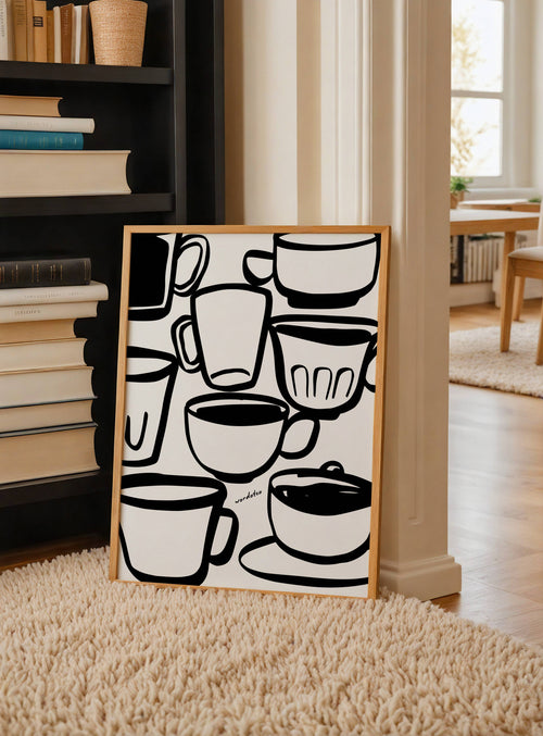 CUPS IN BETWEEN PRINT