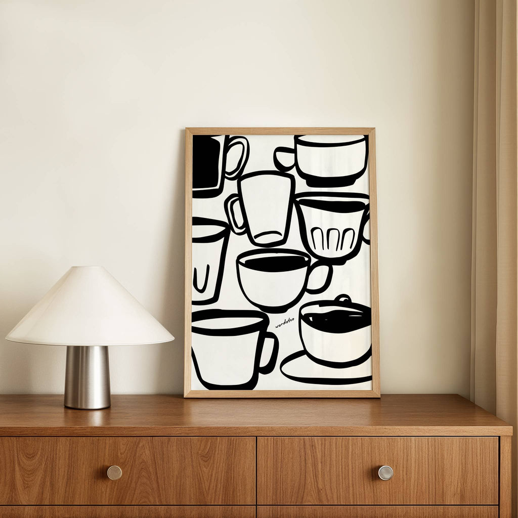 CUPS IN BETWEEN PRINT