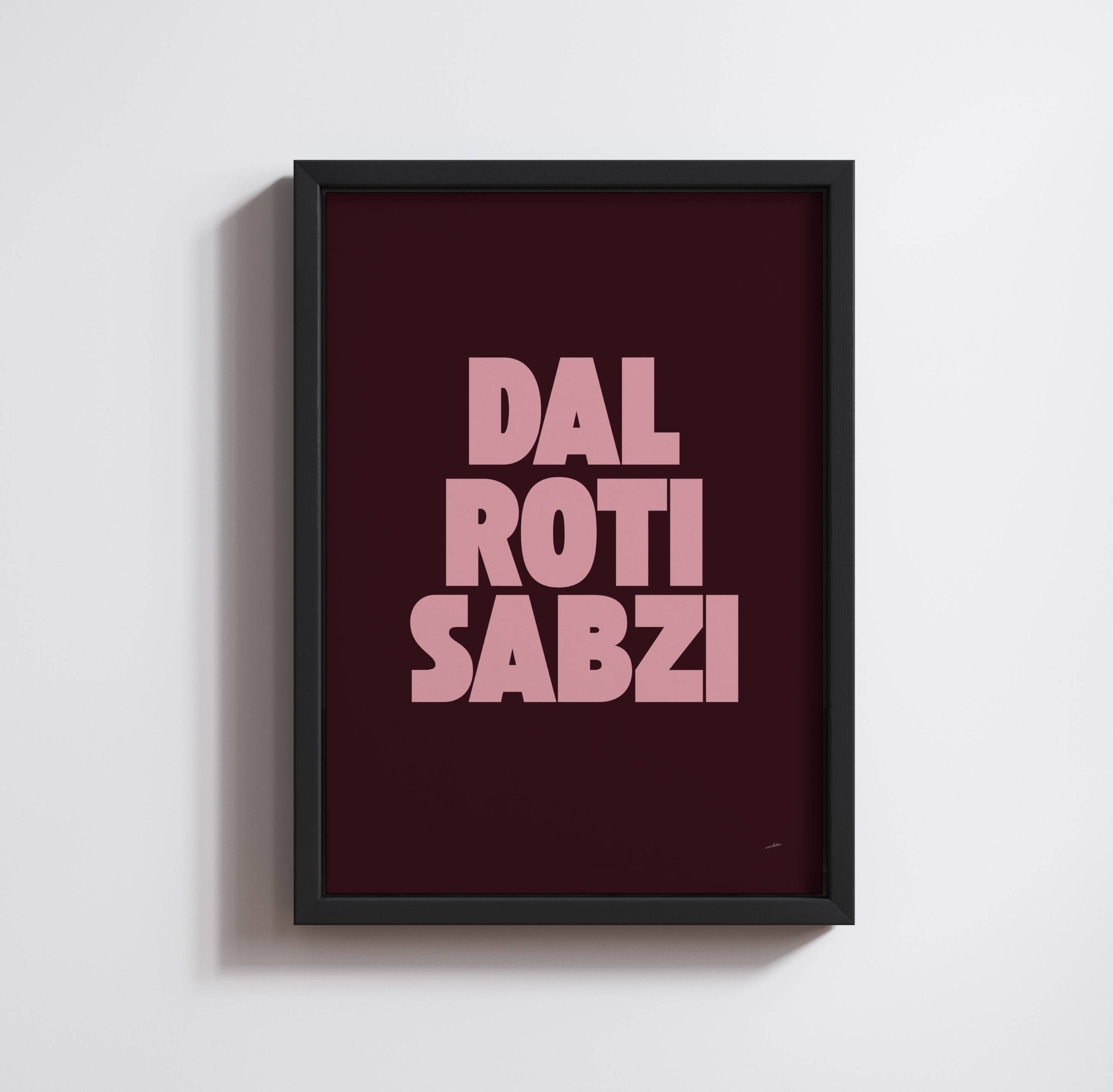 DAL ROTI SABZI PRINT
