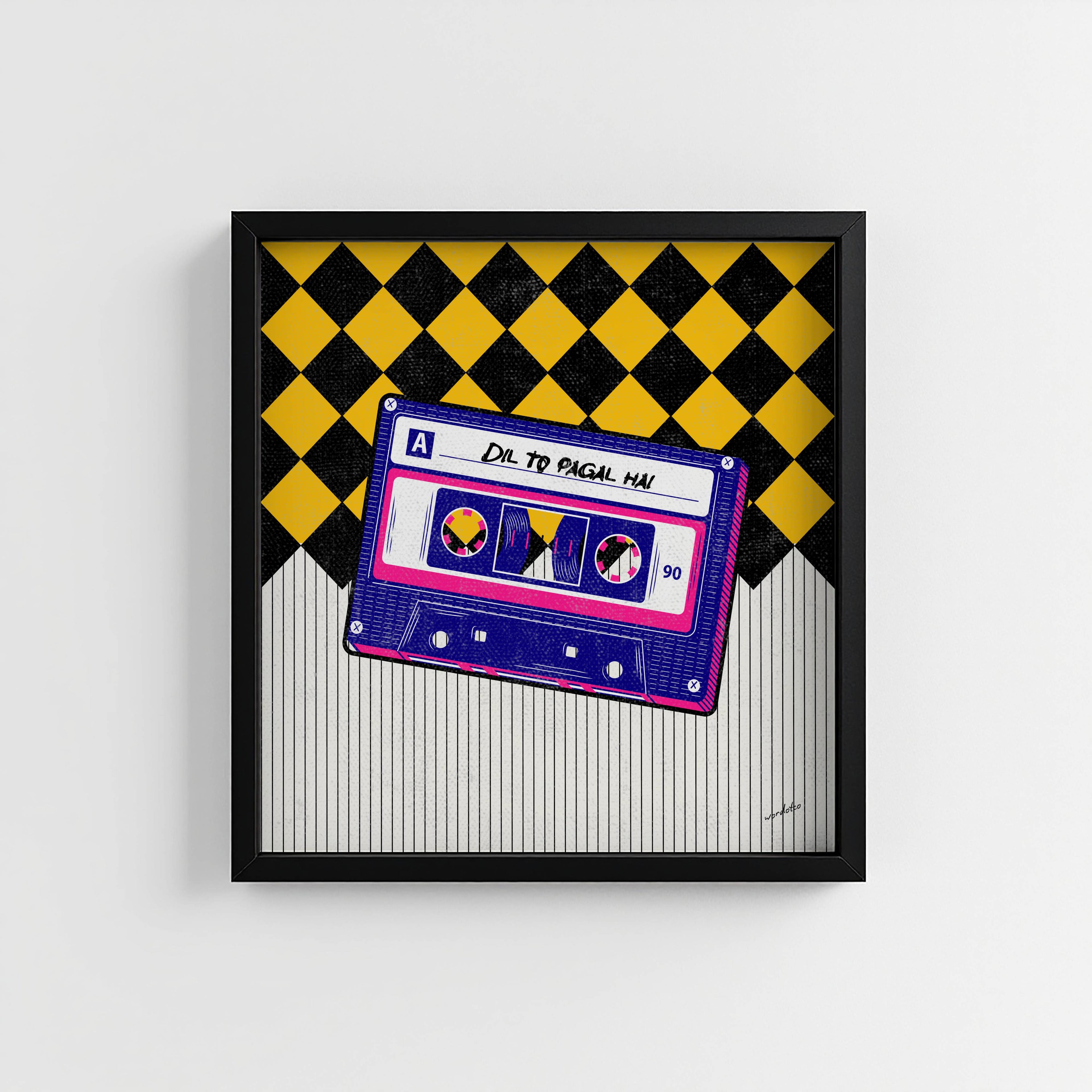DIL TO PAGAL HAI CASSETTE PRINT