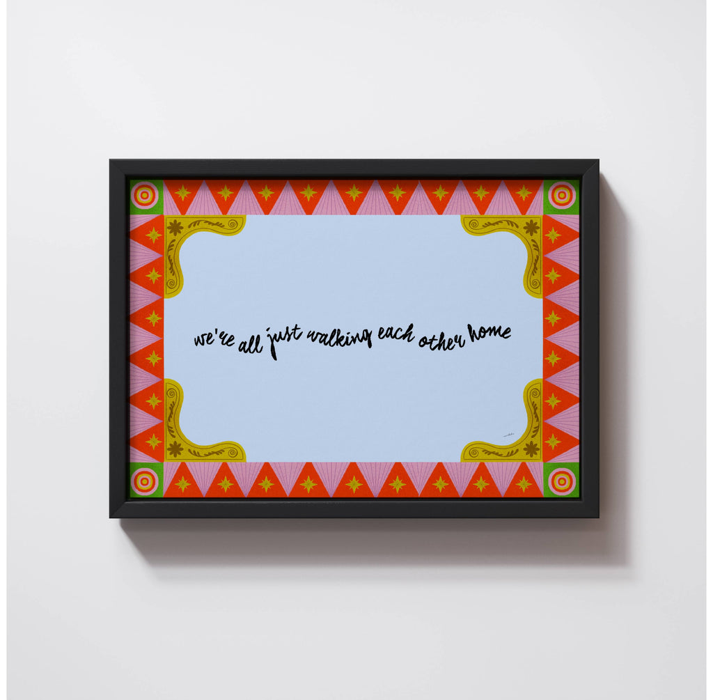 WALKING EACH OTHER HOME PRINT