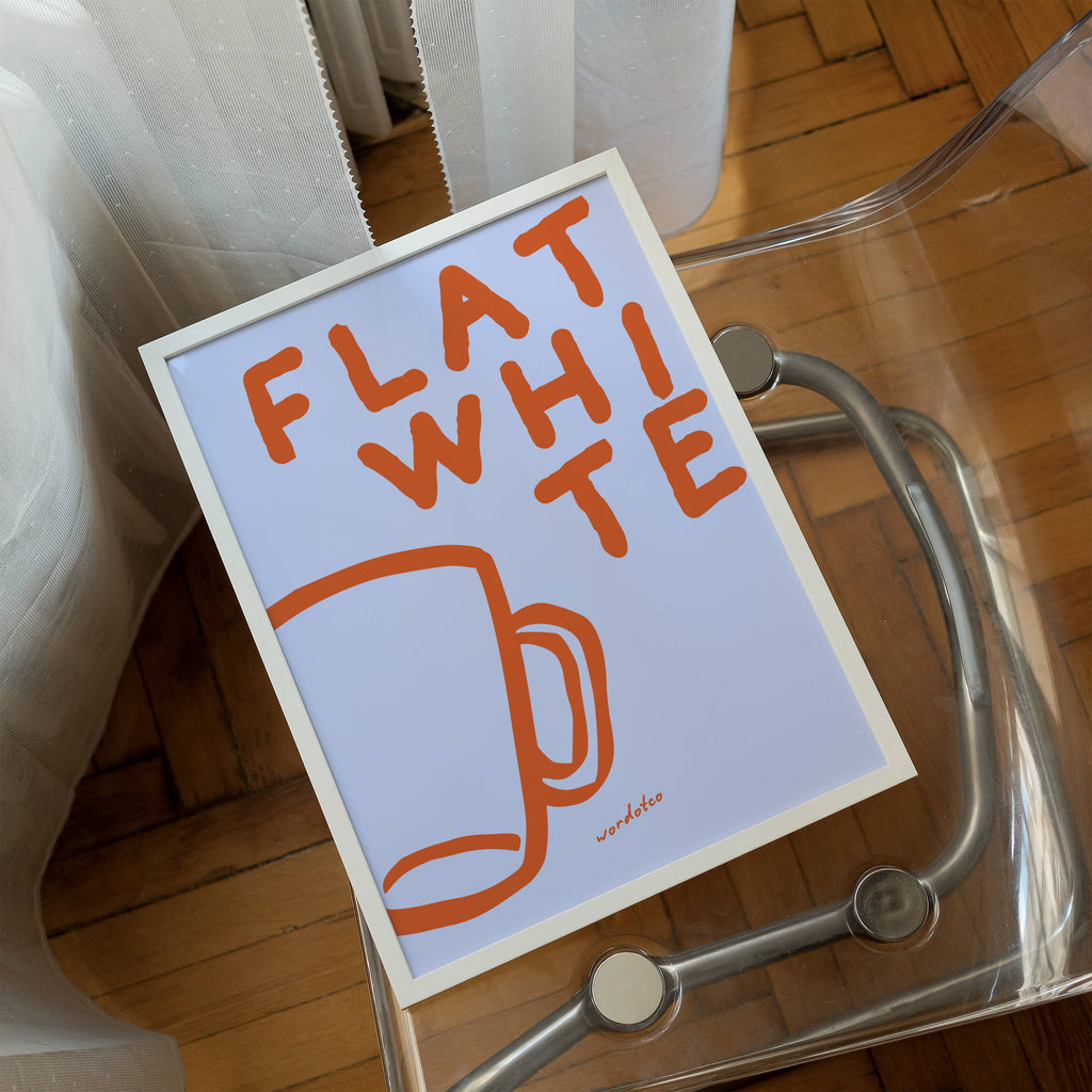 FLAT WHITE PRINT