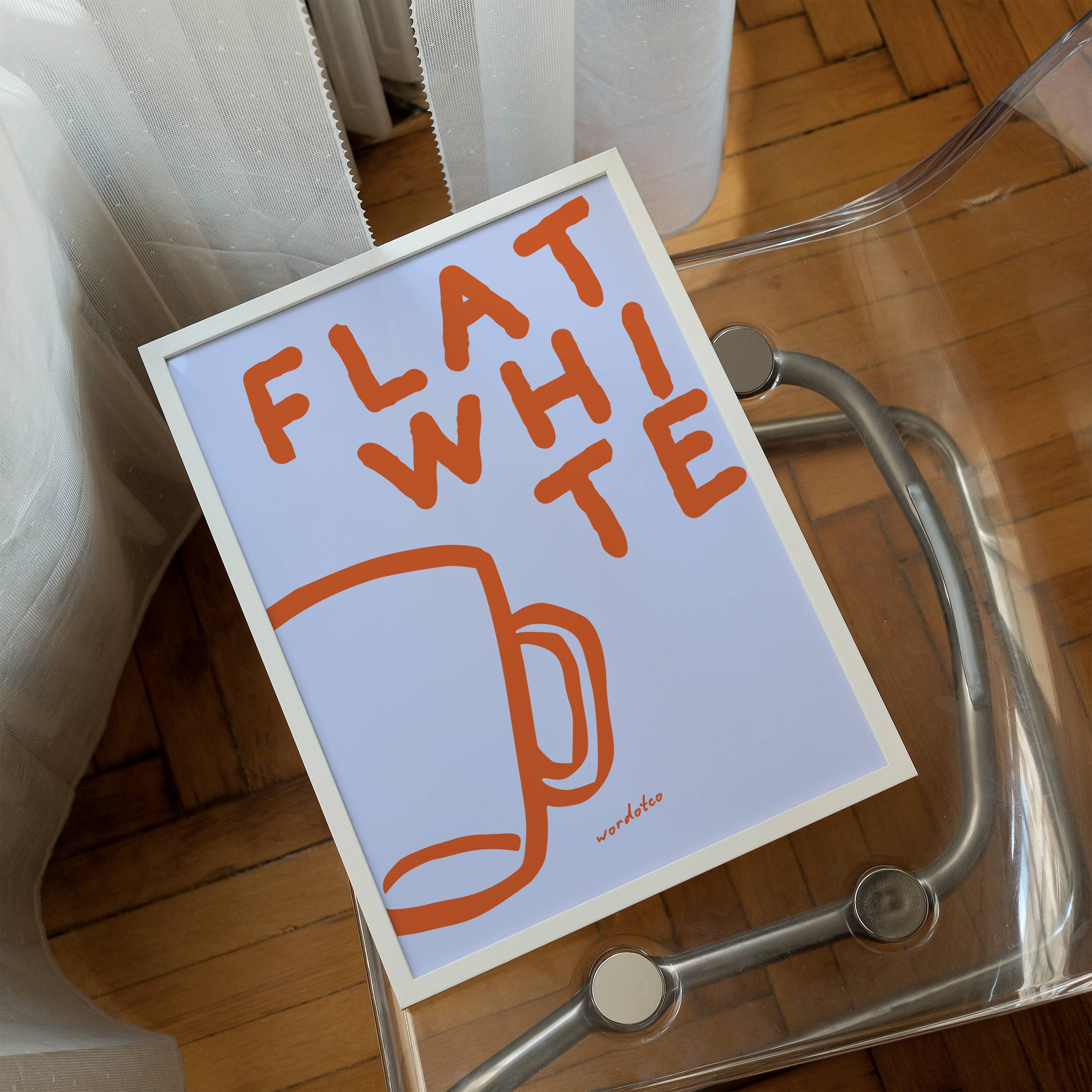 FLAT WHITE PRINT