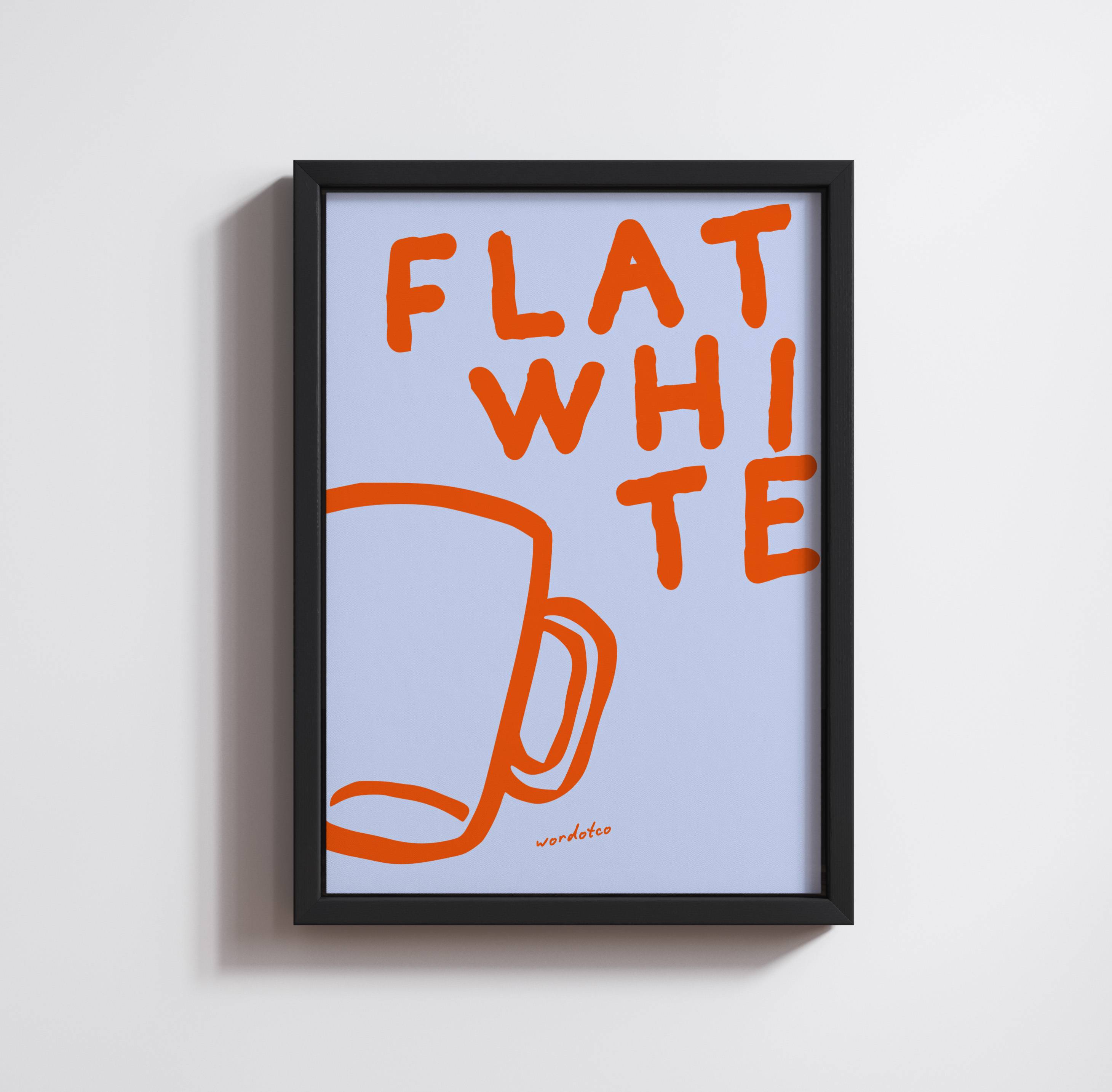 FLAT WHITE PRINT