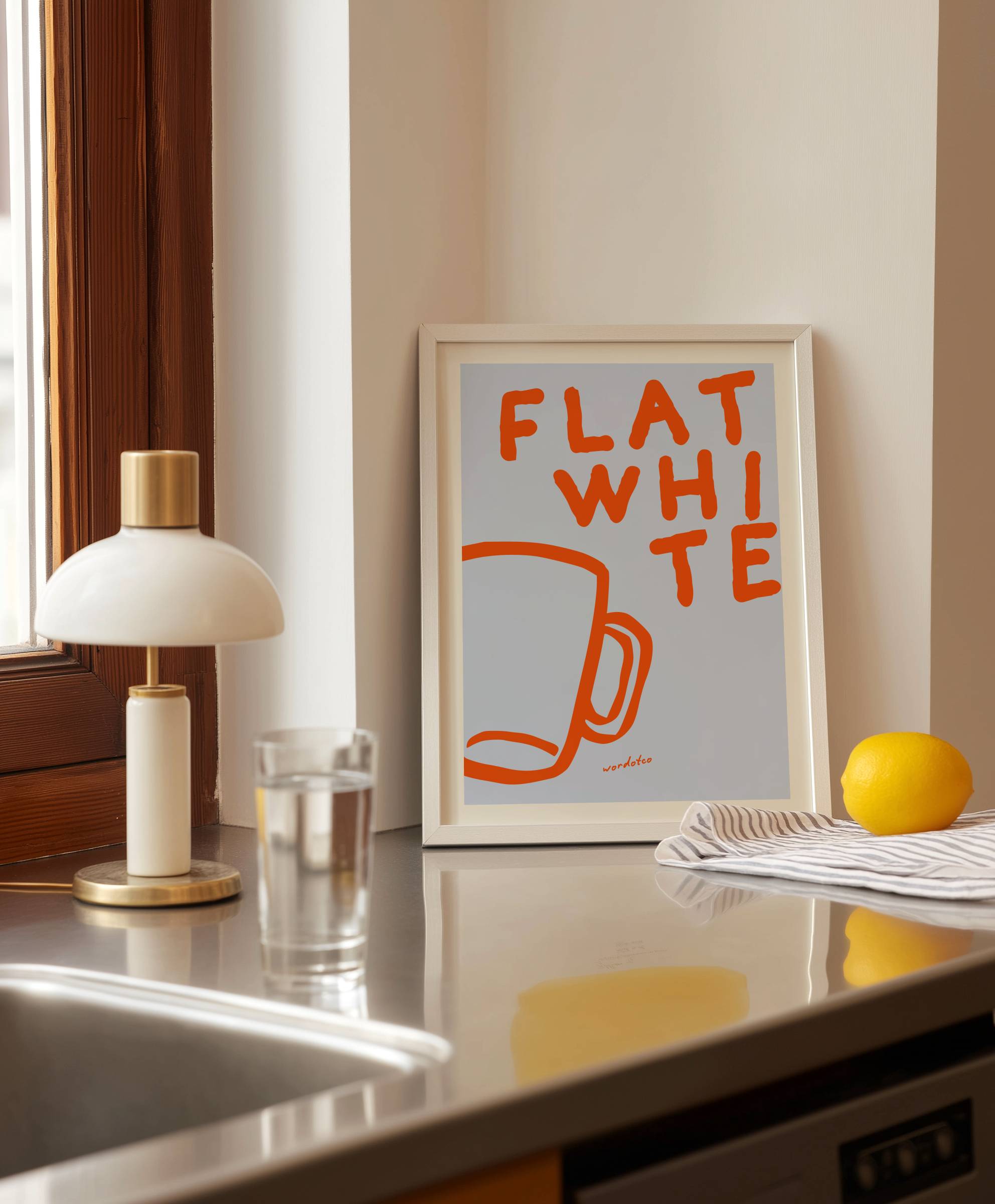 FLAT WHITE PRINT
