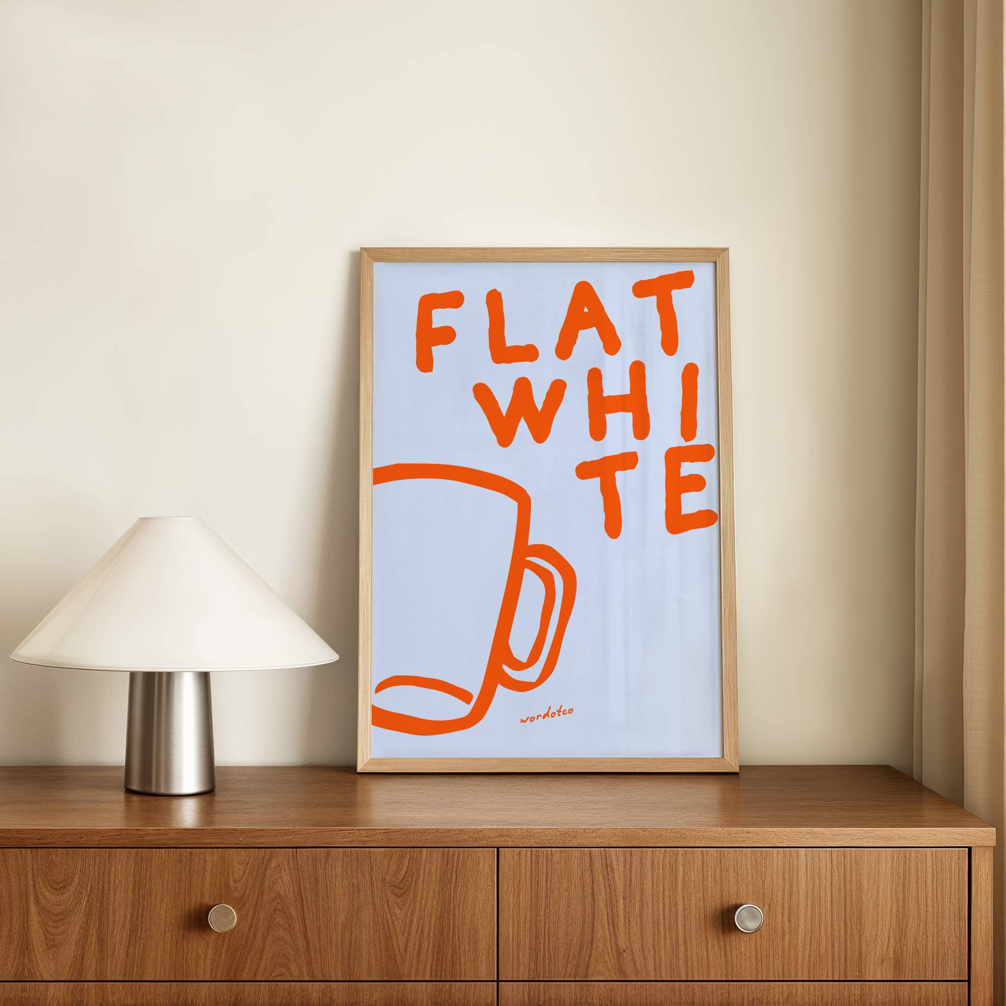FLAT WHITE PRINT